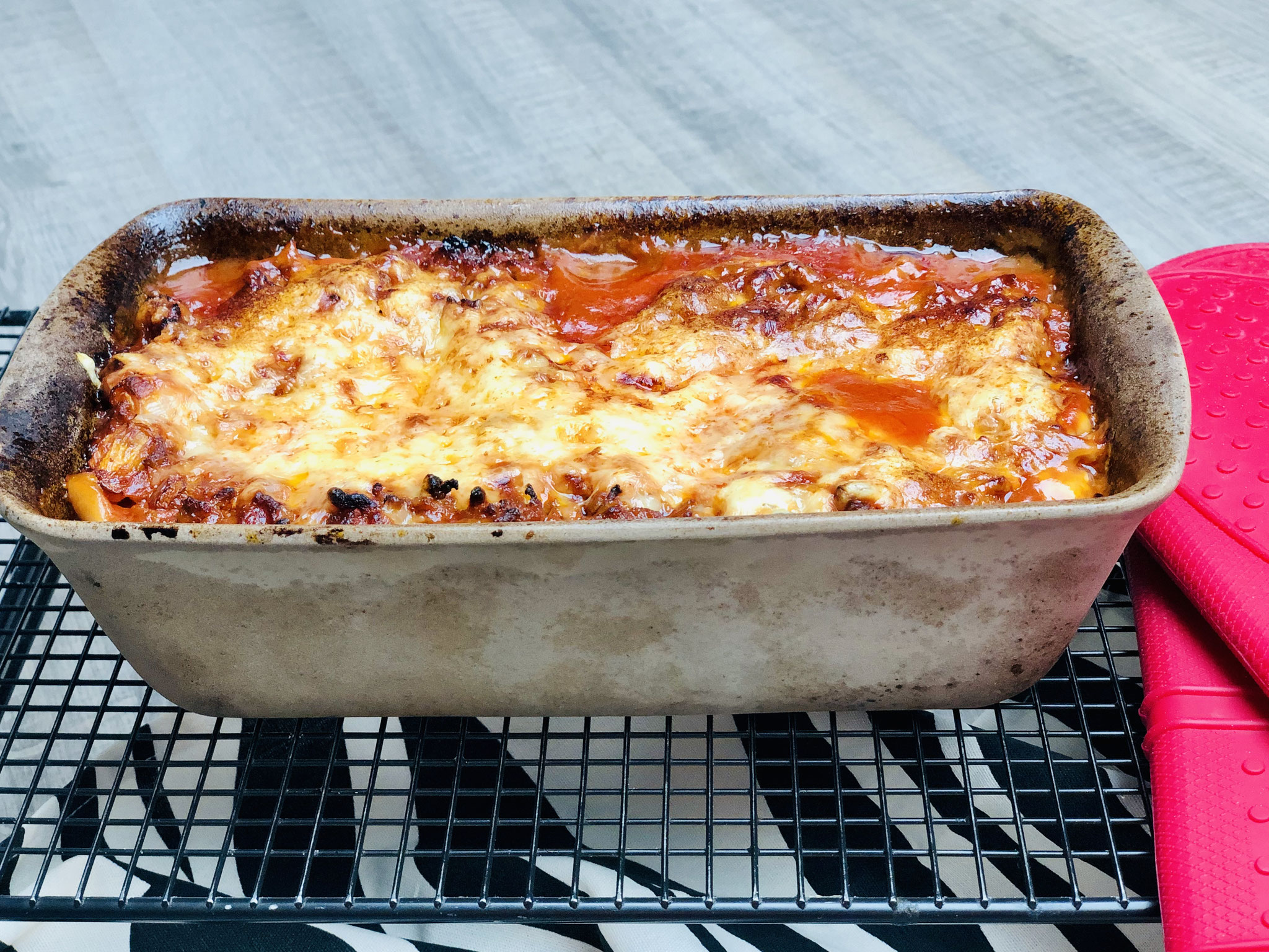 Bei 200°C backst du deine Lasagne goldgelb und lecker ♥