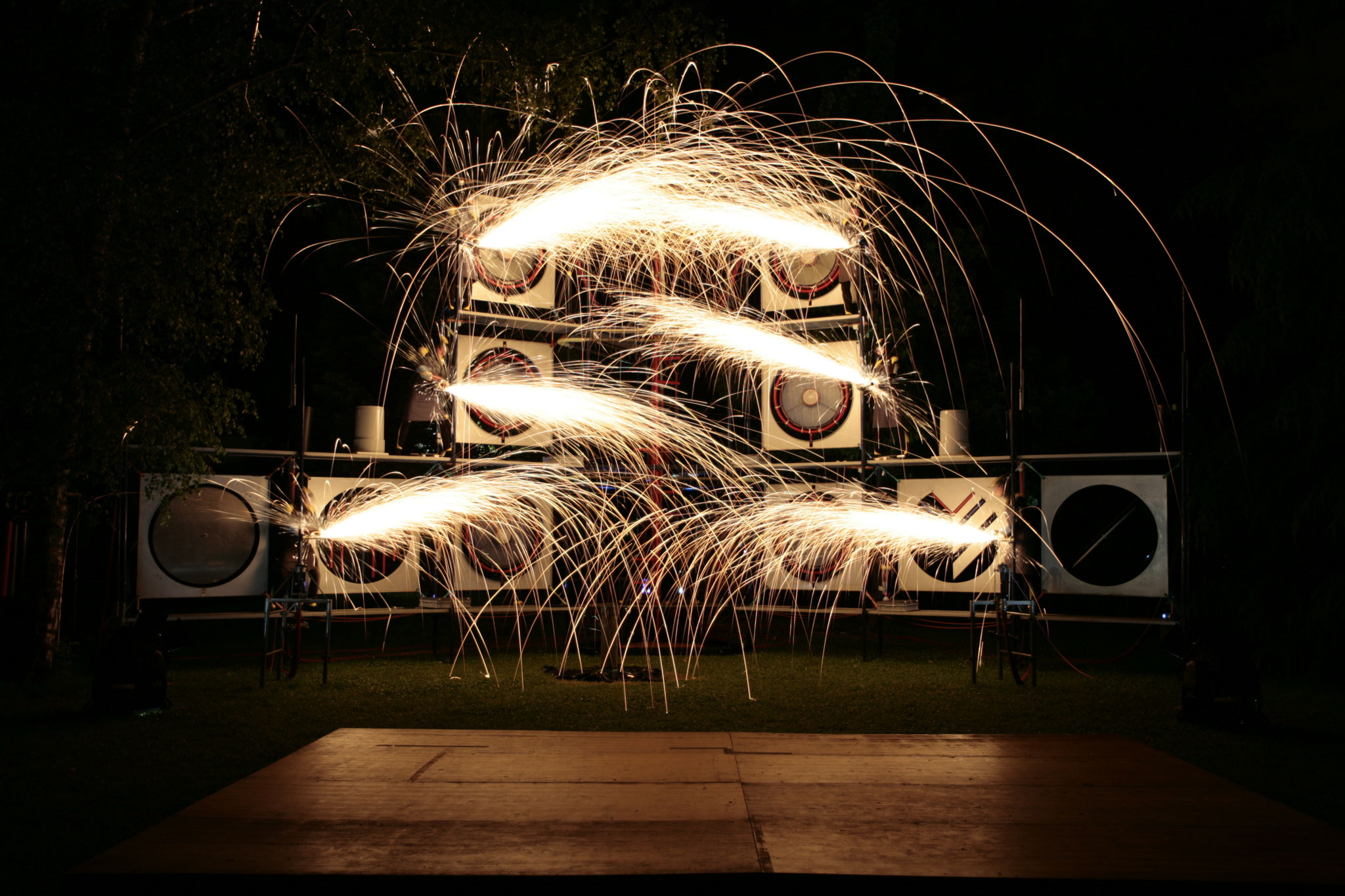 Fontain Bleu, Kunstinstallation