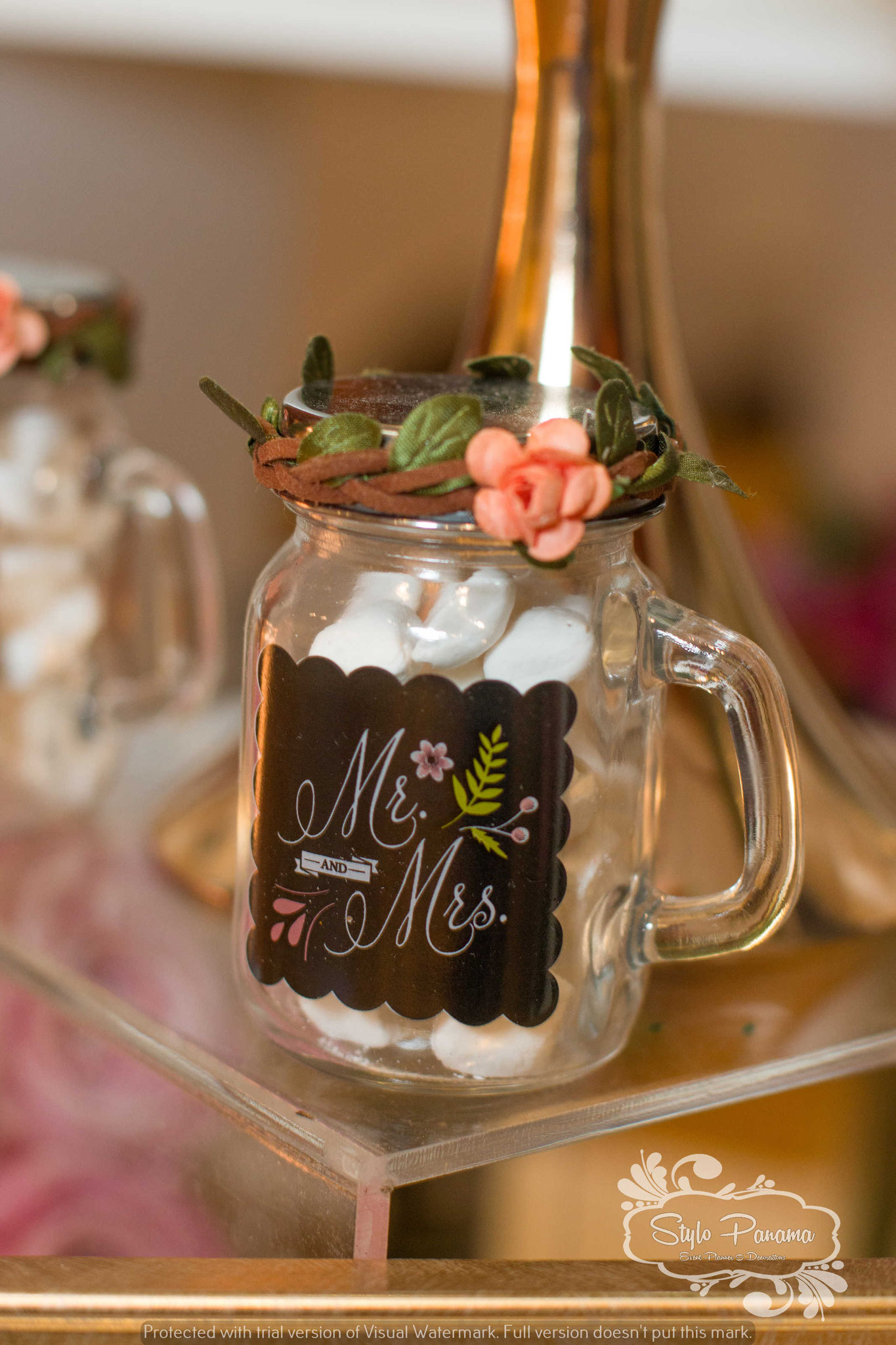 Mini mason jar rellenas de mentiras