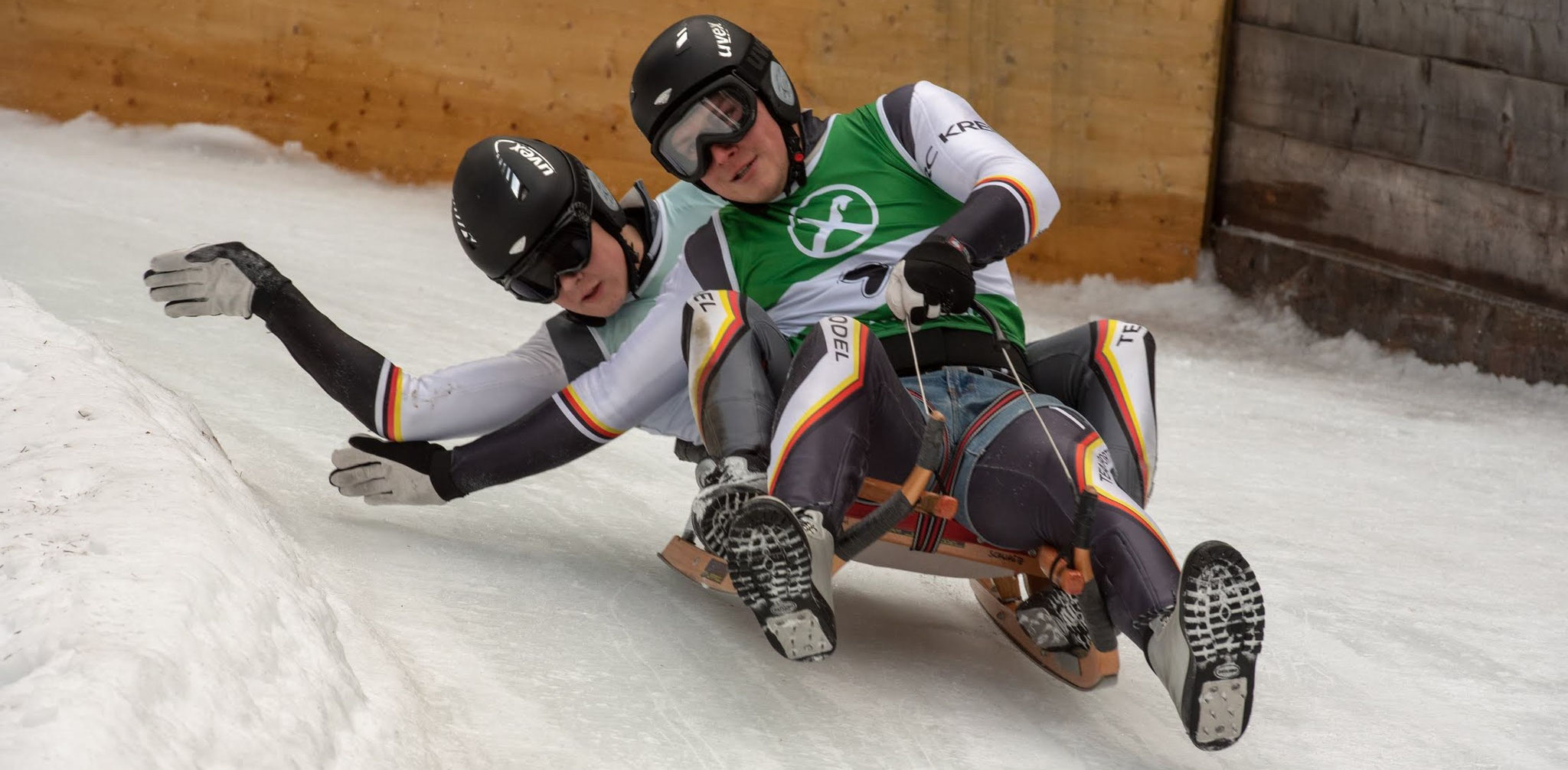 Eham Florian / Eham Benedikt beim GP 2020 in Olang.  Bildquelle: www.sportrodeln.it