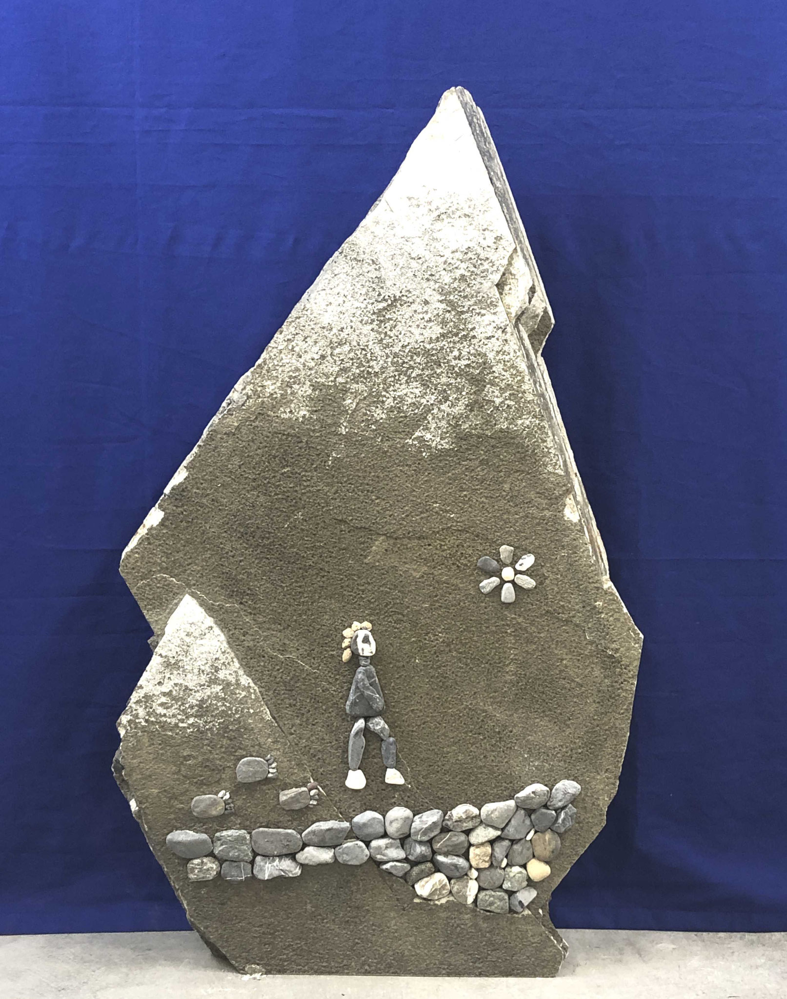 Unsere Grabsteine mit Holz und Stein inmemoria