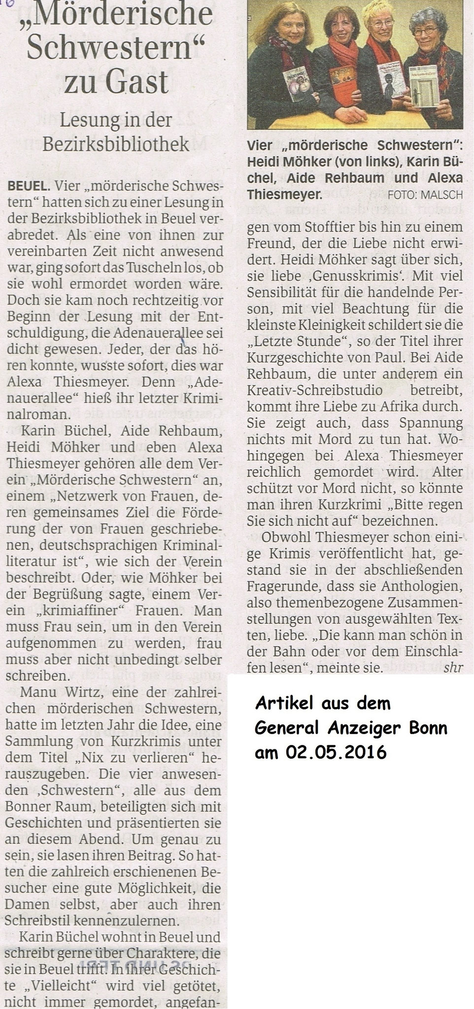 General-Anzeiger, 2. Mai 2016