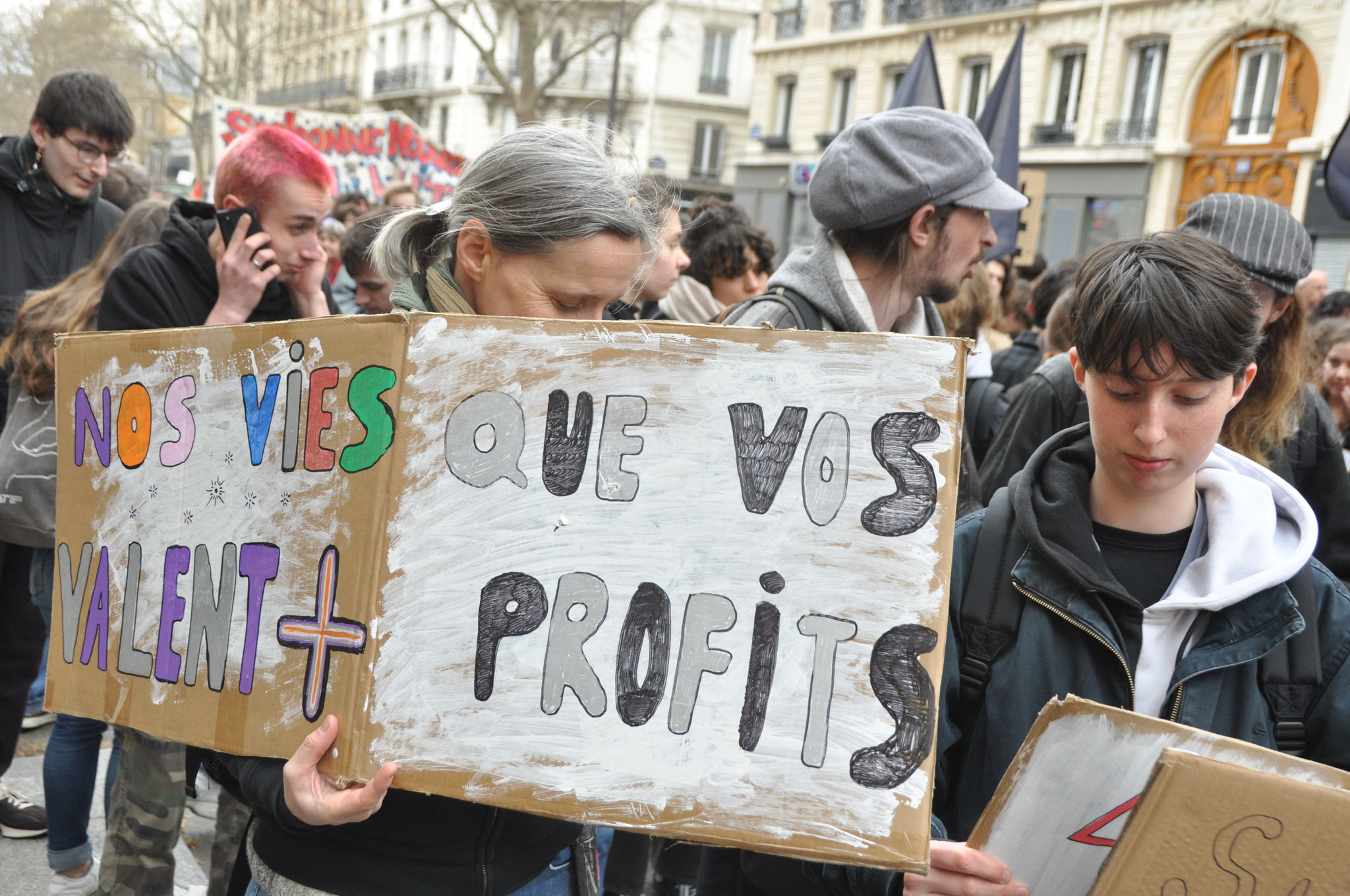 28 mars 2023 manifestation contre la réforme des retraites, République-Nation