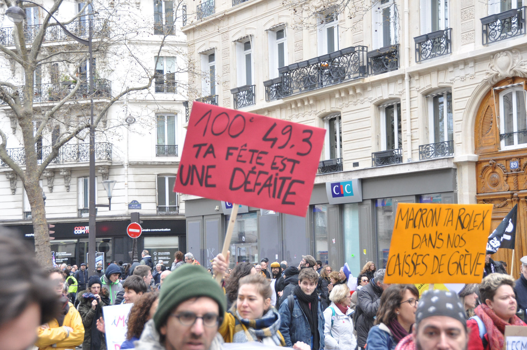 28 mars 2023 manifestation contre la réforme des retraites, République-Nation