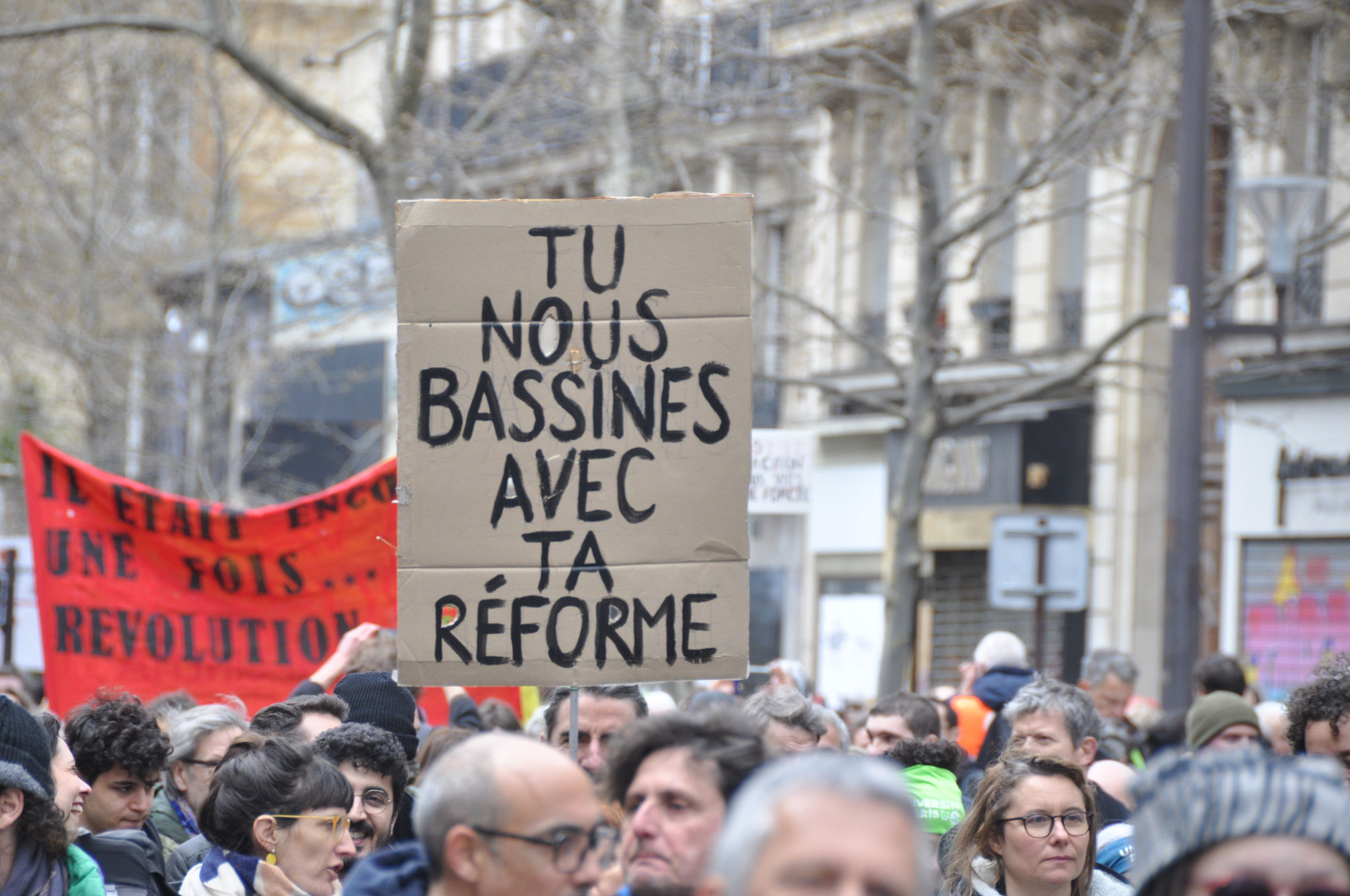 28 mars 2023 manifestation contre la réforme des retraites, République-Nation