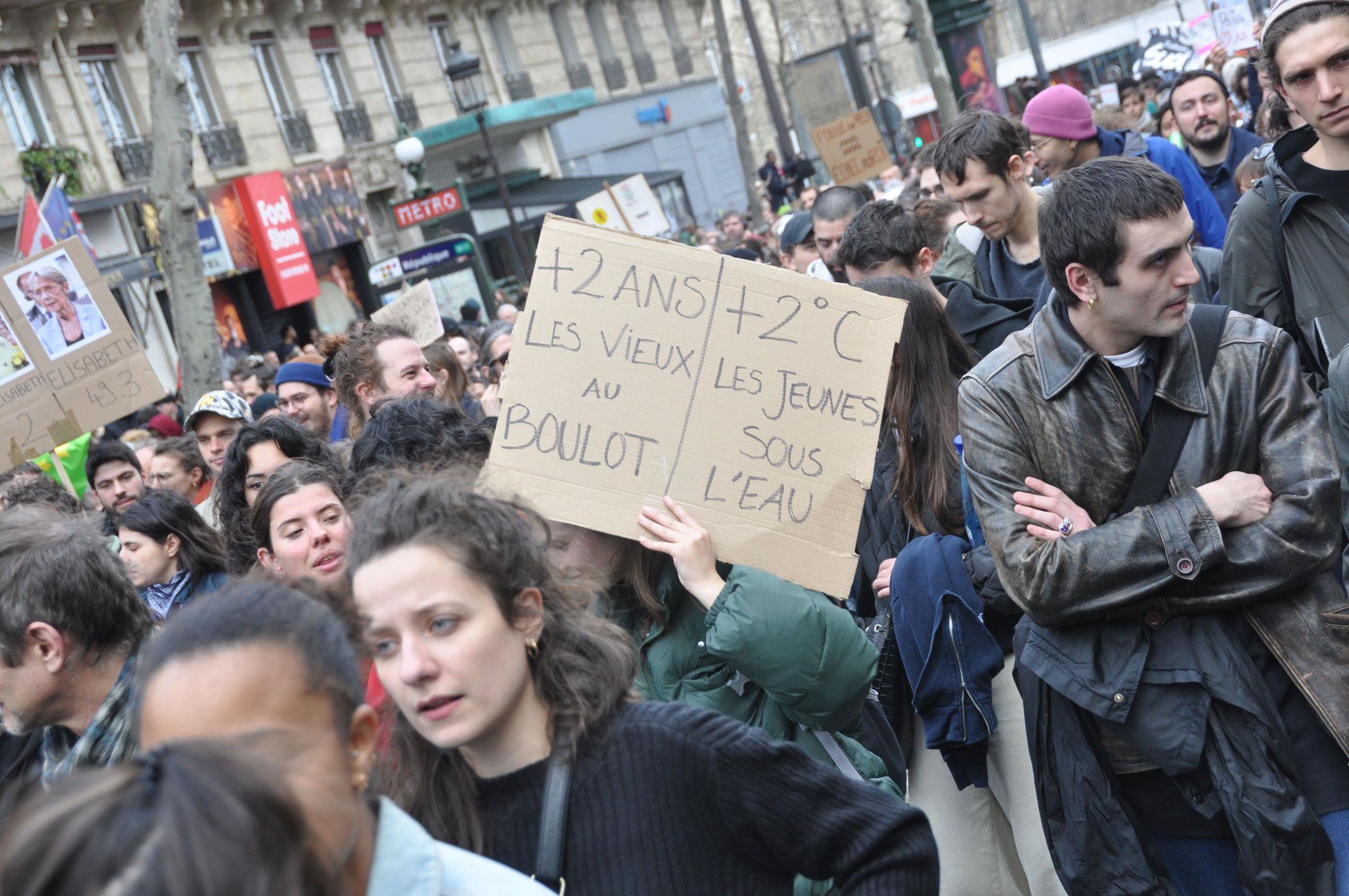 23 mars 2023, Bastille Opéra - Manifestation contre la réforme des retraites à Paris