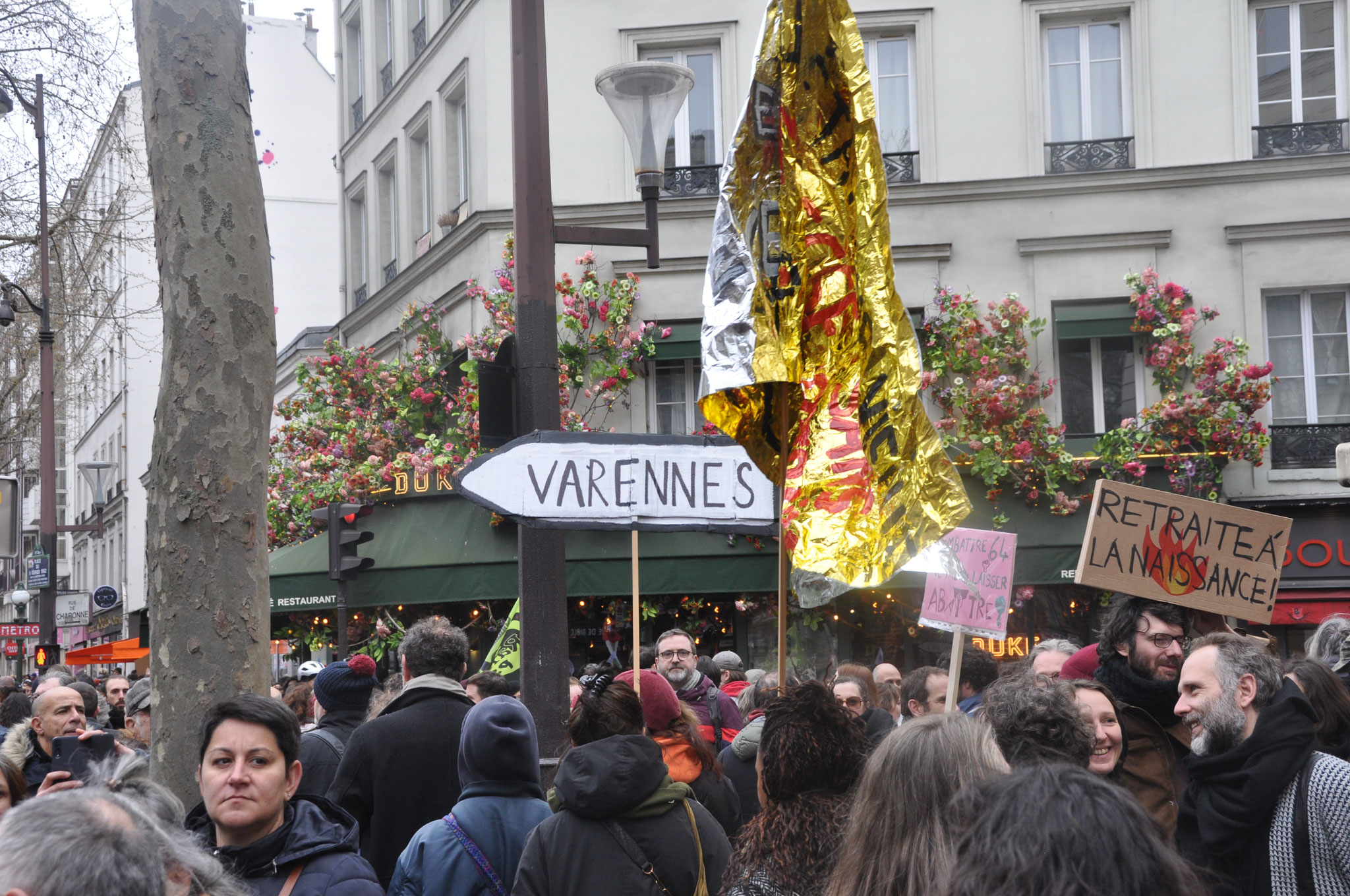 28 mars 2023 manifestation contre la réforme des retraites, République-Nation