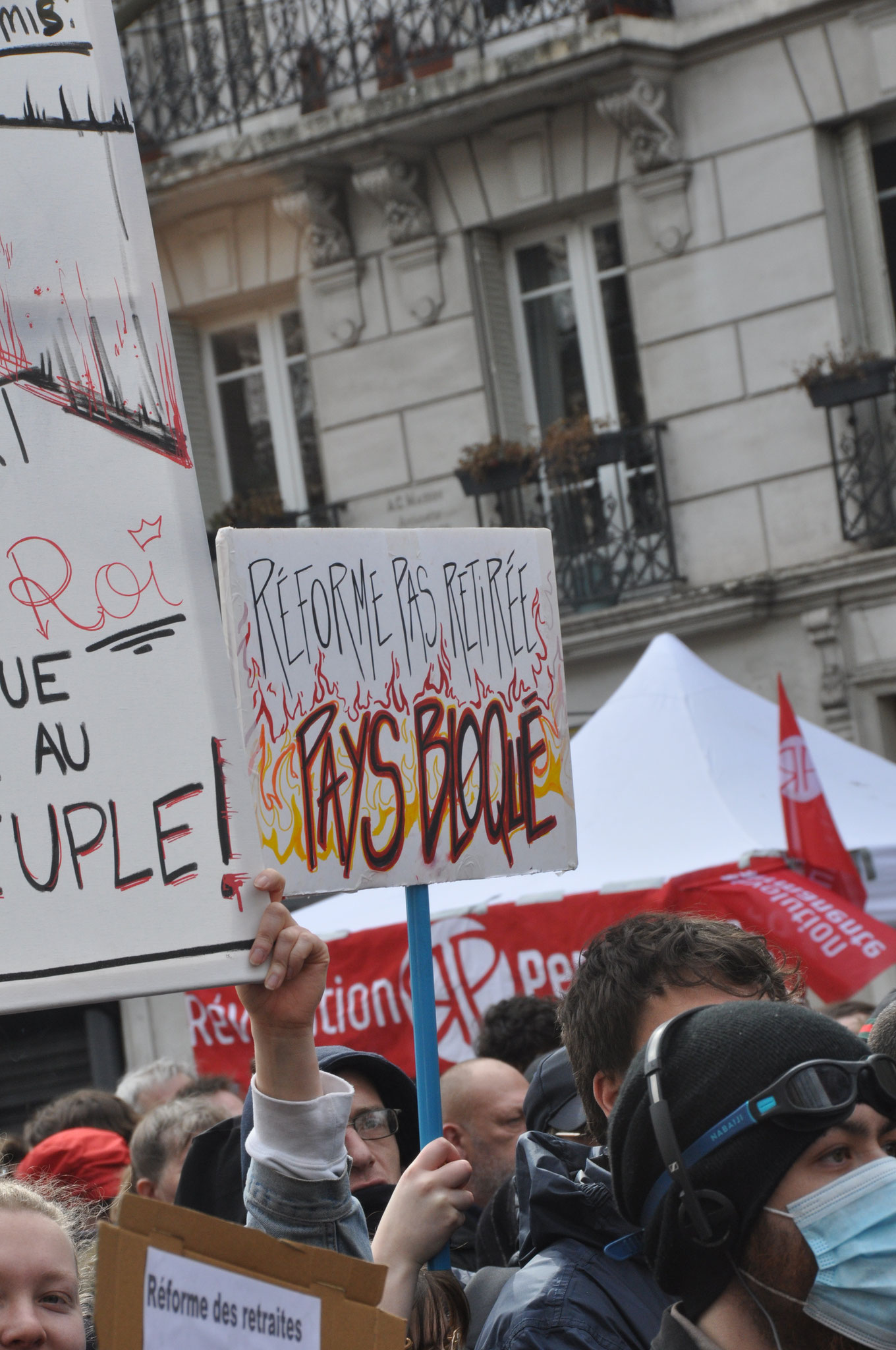 23 mars 2023, Bastille Opéra - Manifestation contre la réforme des retraites à Paris