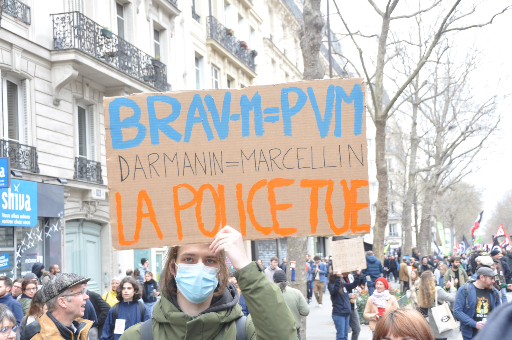 28 mars 2023 manifestation contre la réforme des retraites, République-Nation