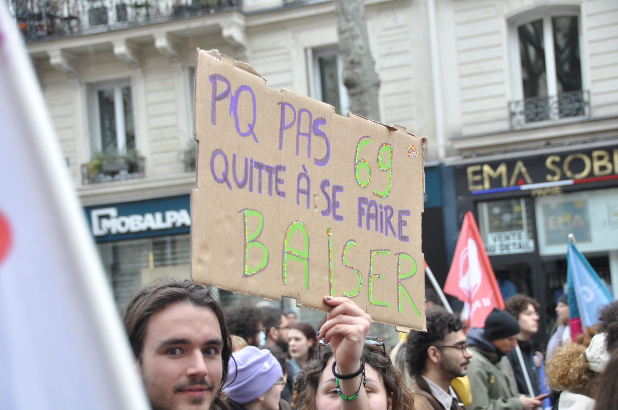 28 mars 2023 manifestation contre la réforme des retraites, République-Nation