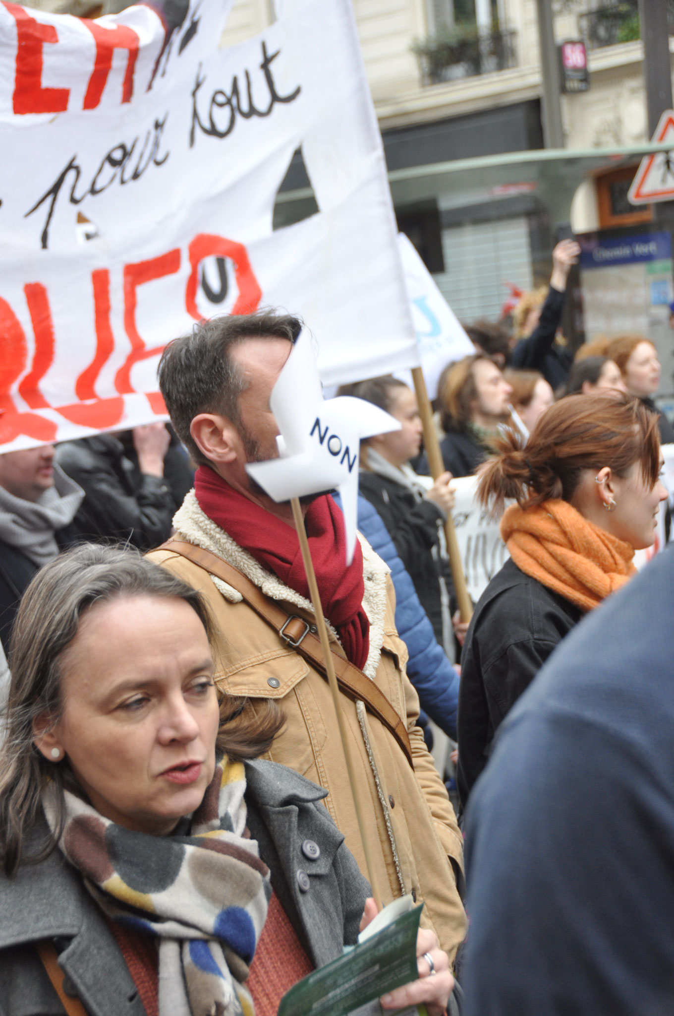 28 mars 2023 manifestation contre la réforme des retraites, République-Nation