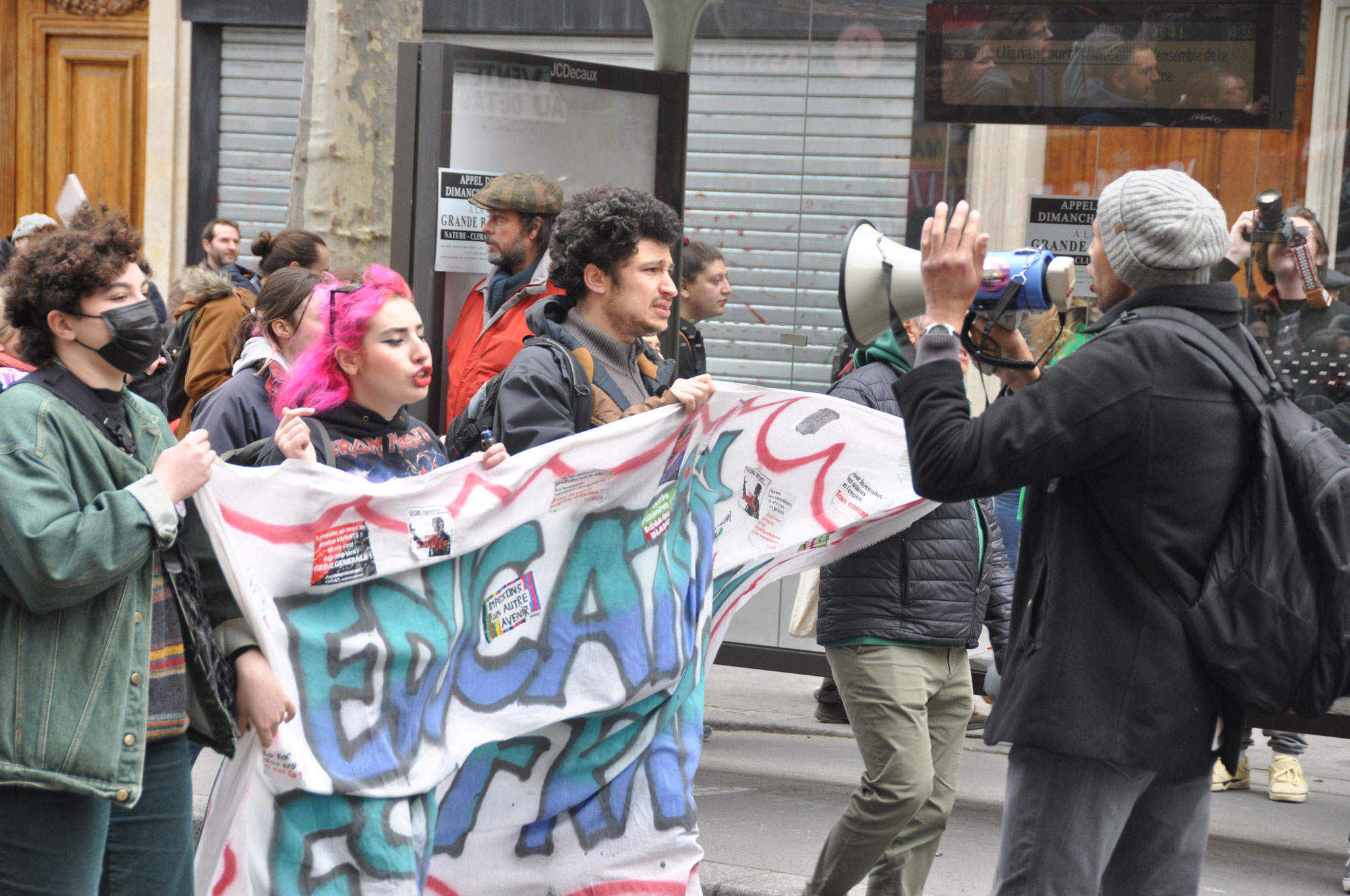 28 mars 2023 manifestation contre la réforme des retraites, République-Nation