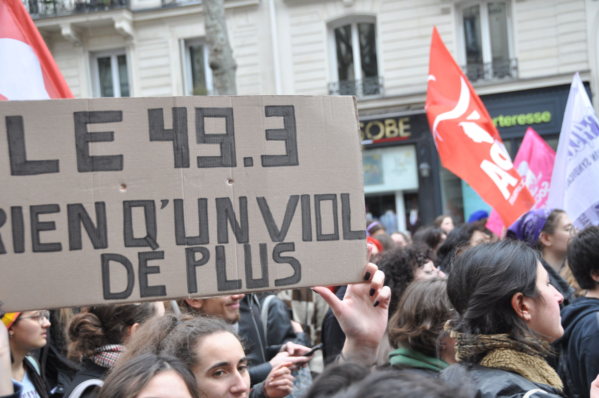 28 mars 2023 manifestation contre la réforme des retraites, République-Nation