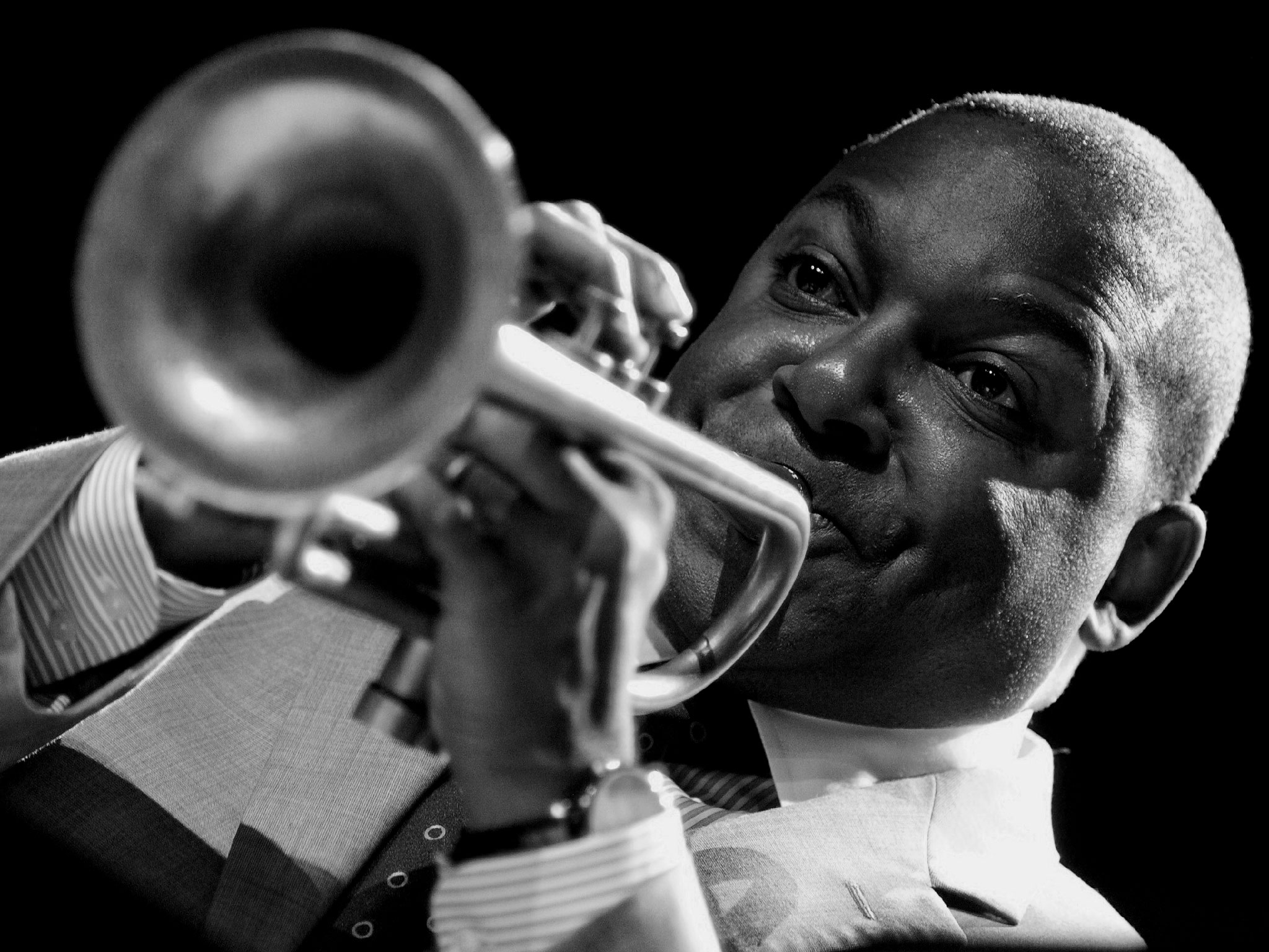 " le jazz c'est la démocratie faite musique "   Winton Marsalis (Photo F. Fourcade)