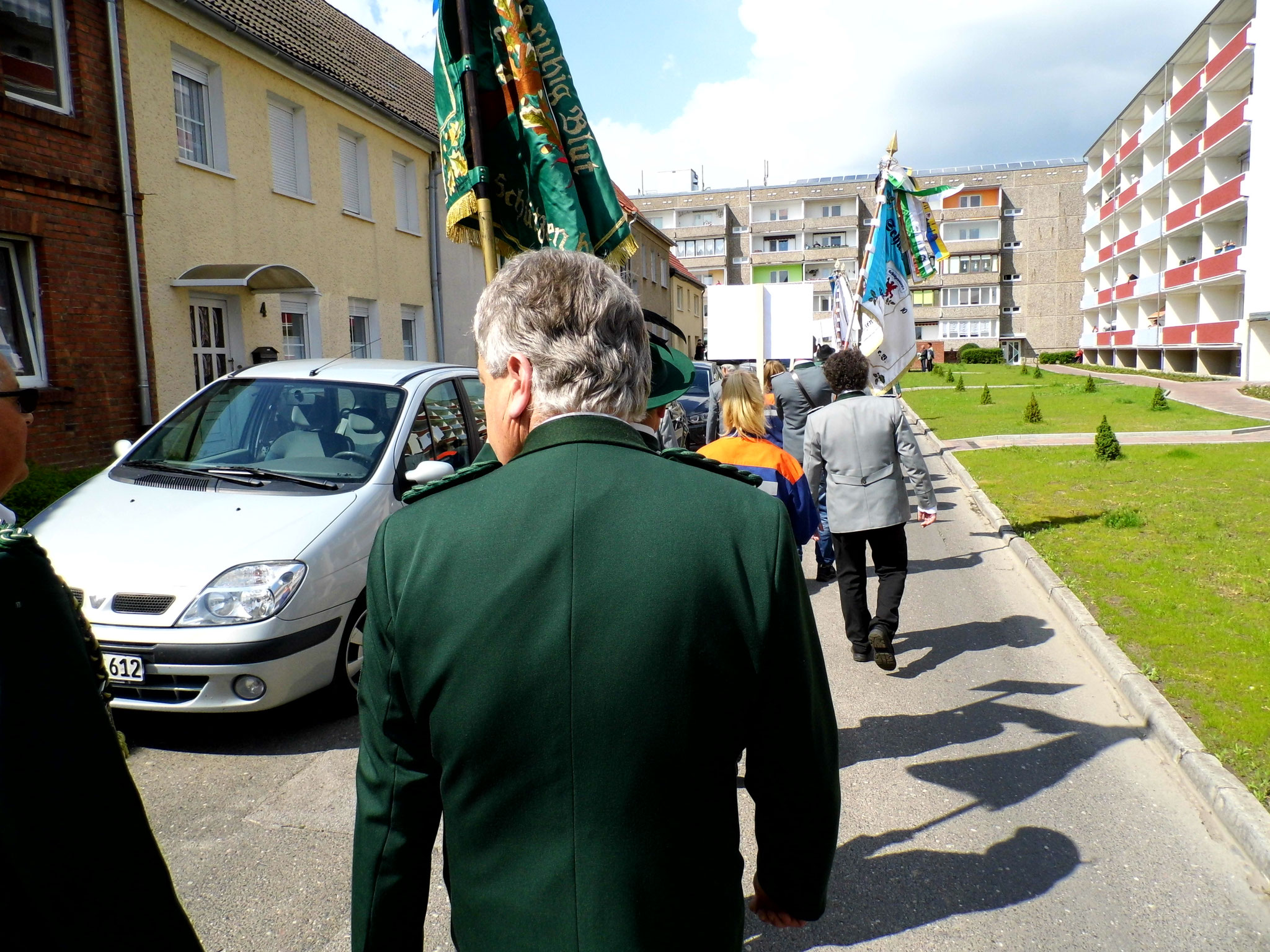 Rainer Klockow während des Schützenfestumzuges