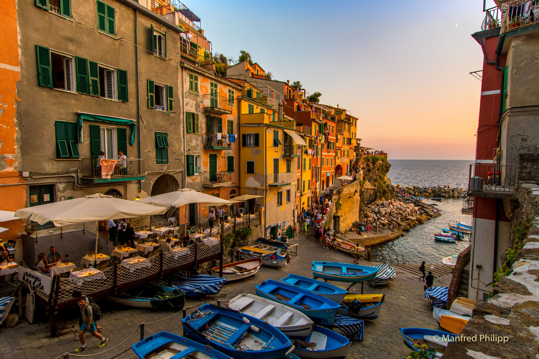 Harbour of Riomaggiore, Italy