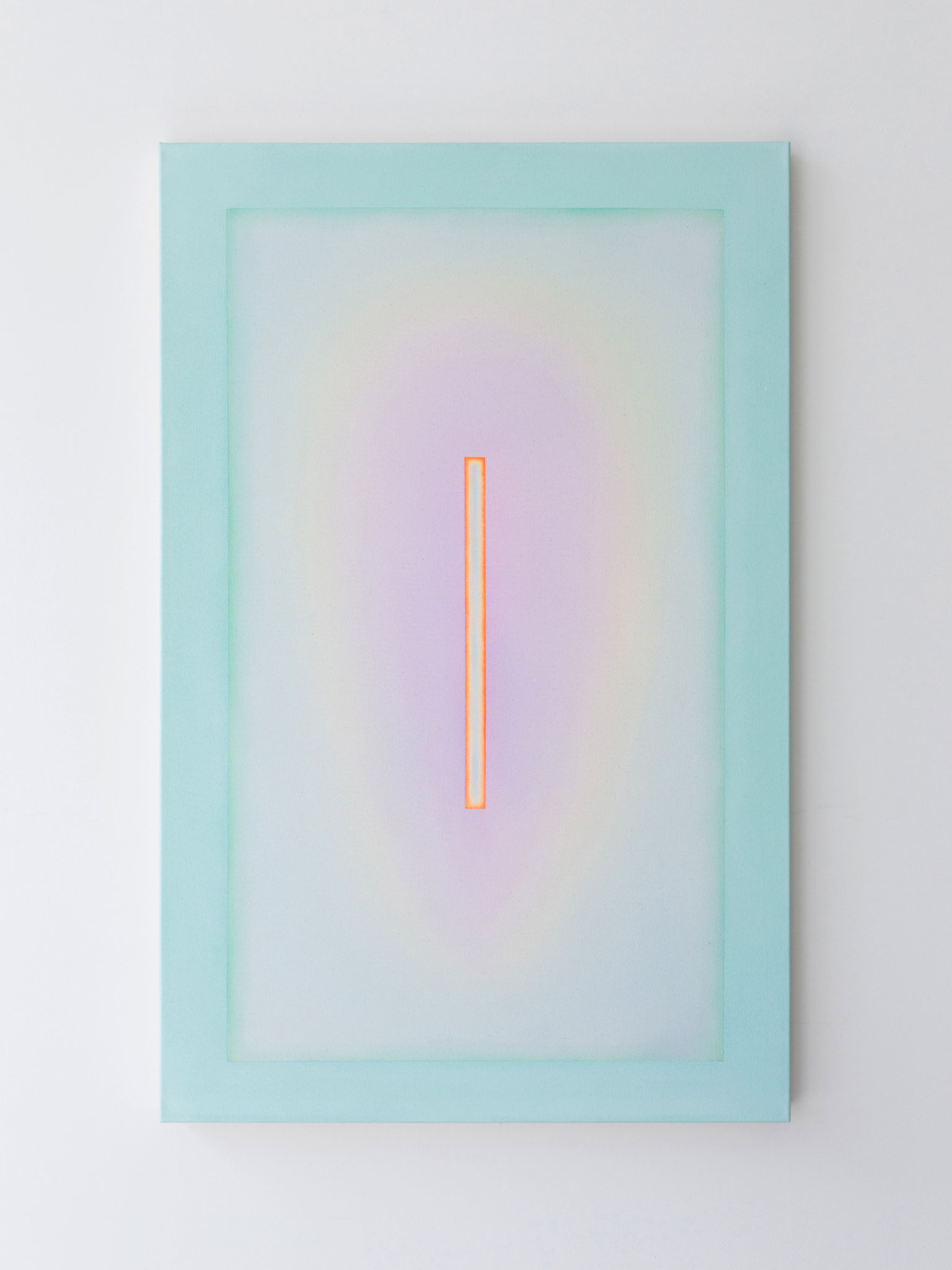 Alina Birkner "Untitled (Aquamarine Lavender)" 2017, 140x90 cm, Acrylic on Canvas