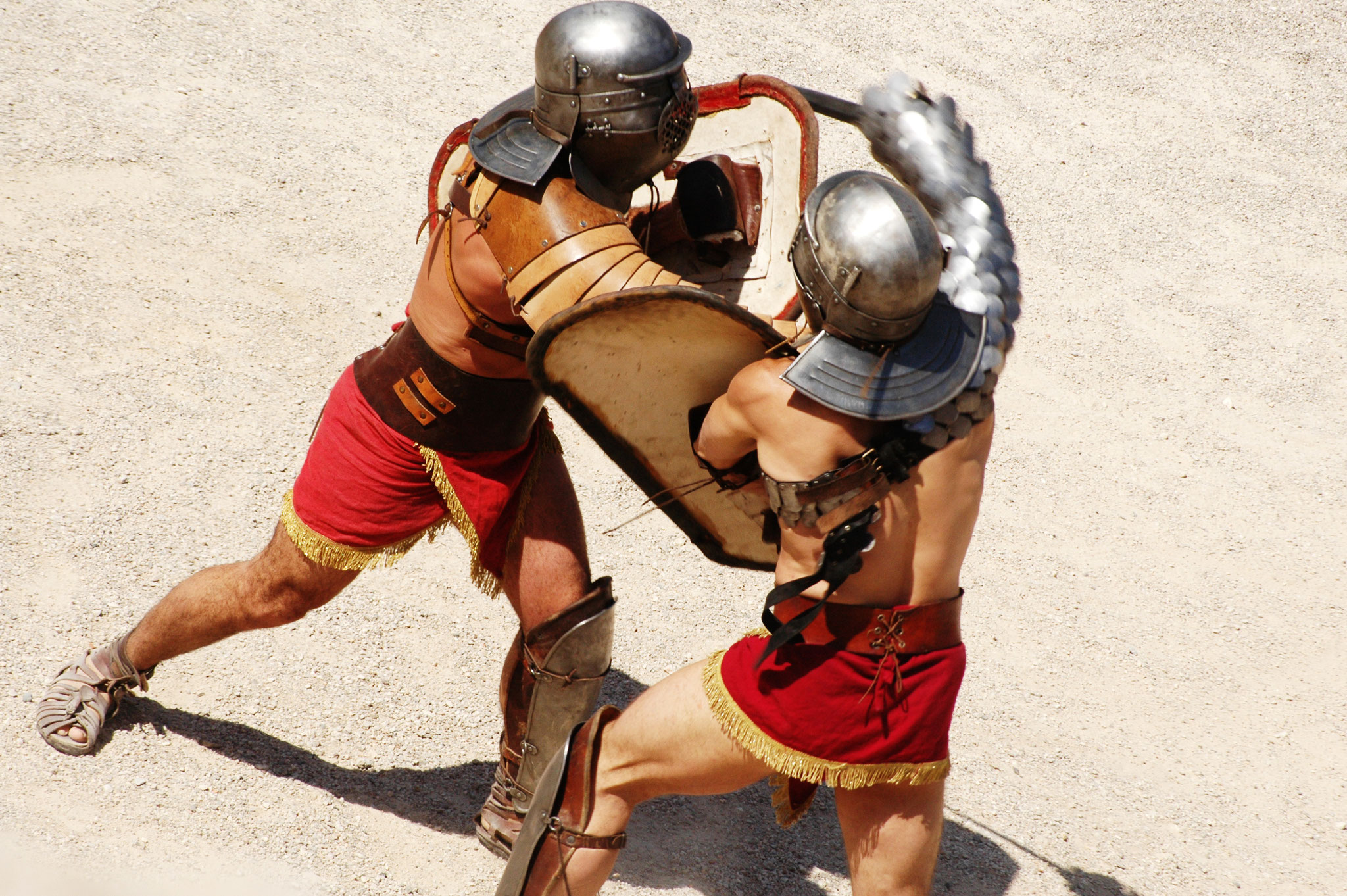 Kämpfende Gladiatoren