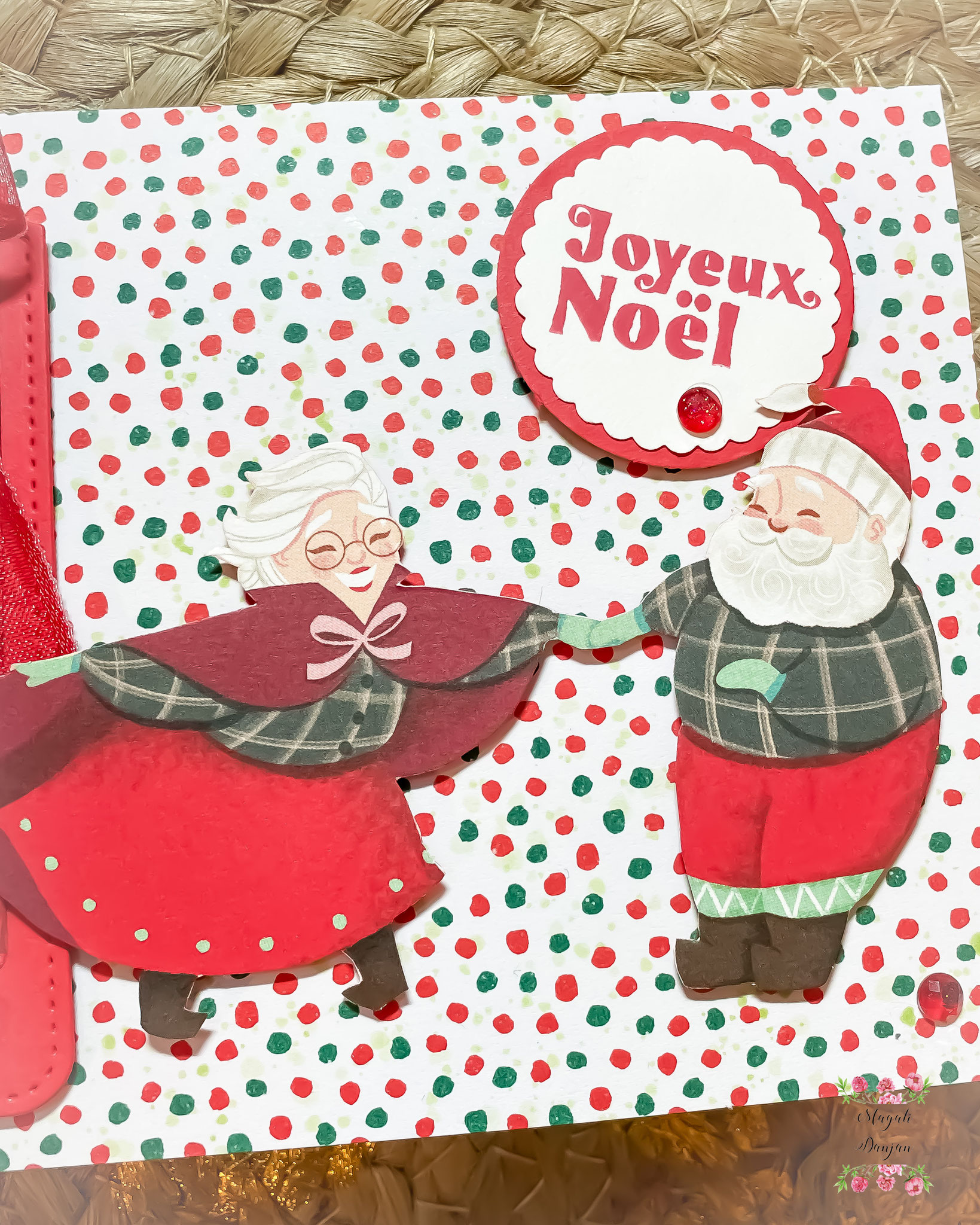 Préparons Noël Carte Noel Train du Père Noël Stampin'Up!® @MagaliDanjan