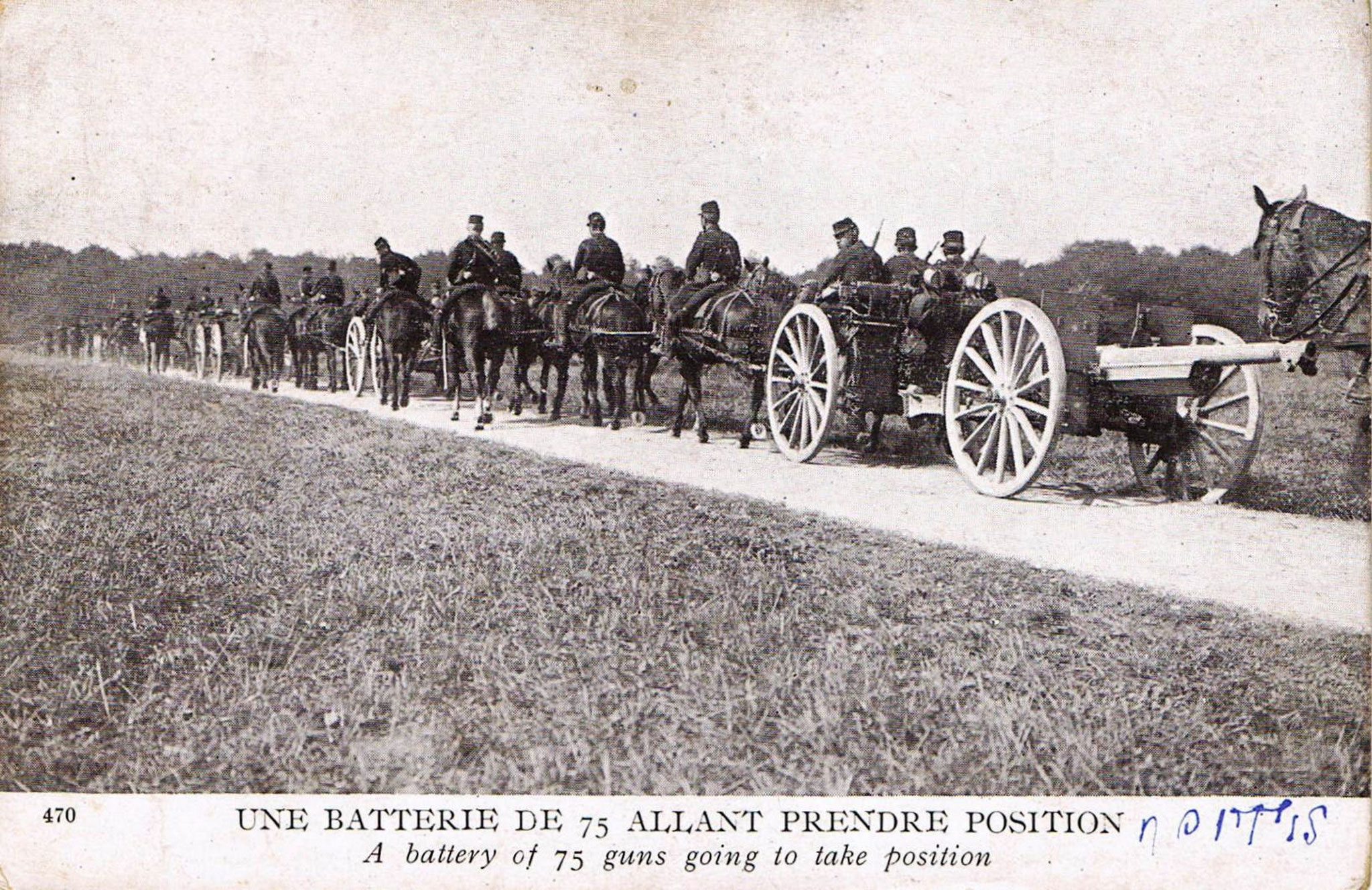 Batterie de 75 allant prendre position