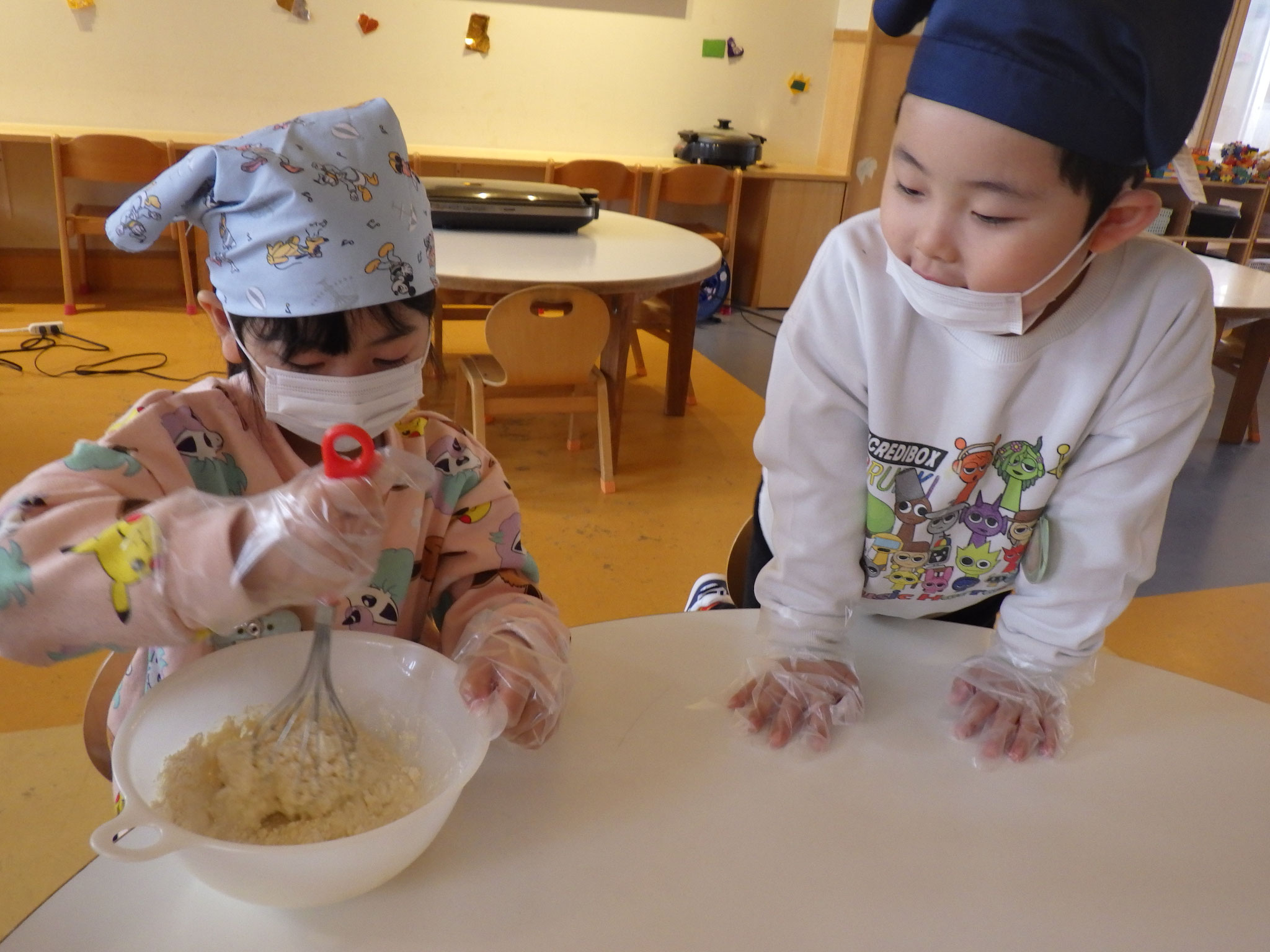 翌日のどら焼きづくり。にじさん喜ぶかな～♪