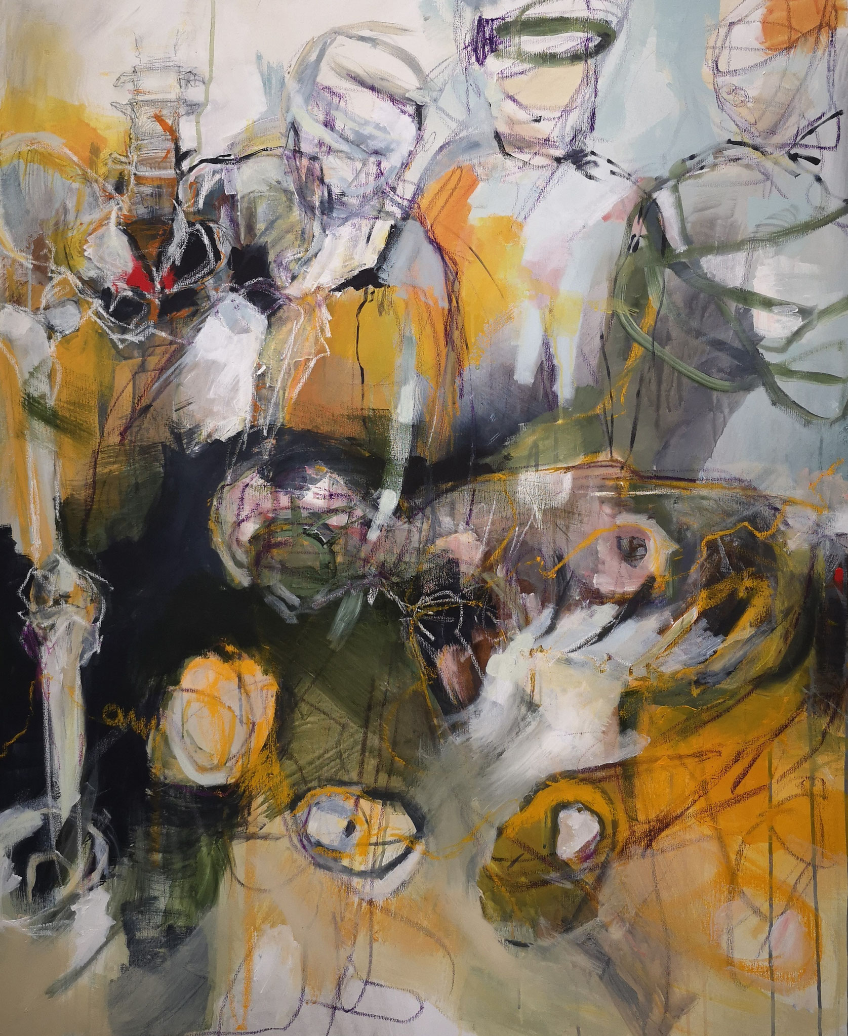 nährschlamm - acryl auf leinwand - 110x90 - 2023