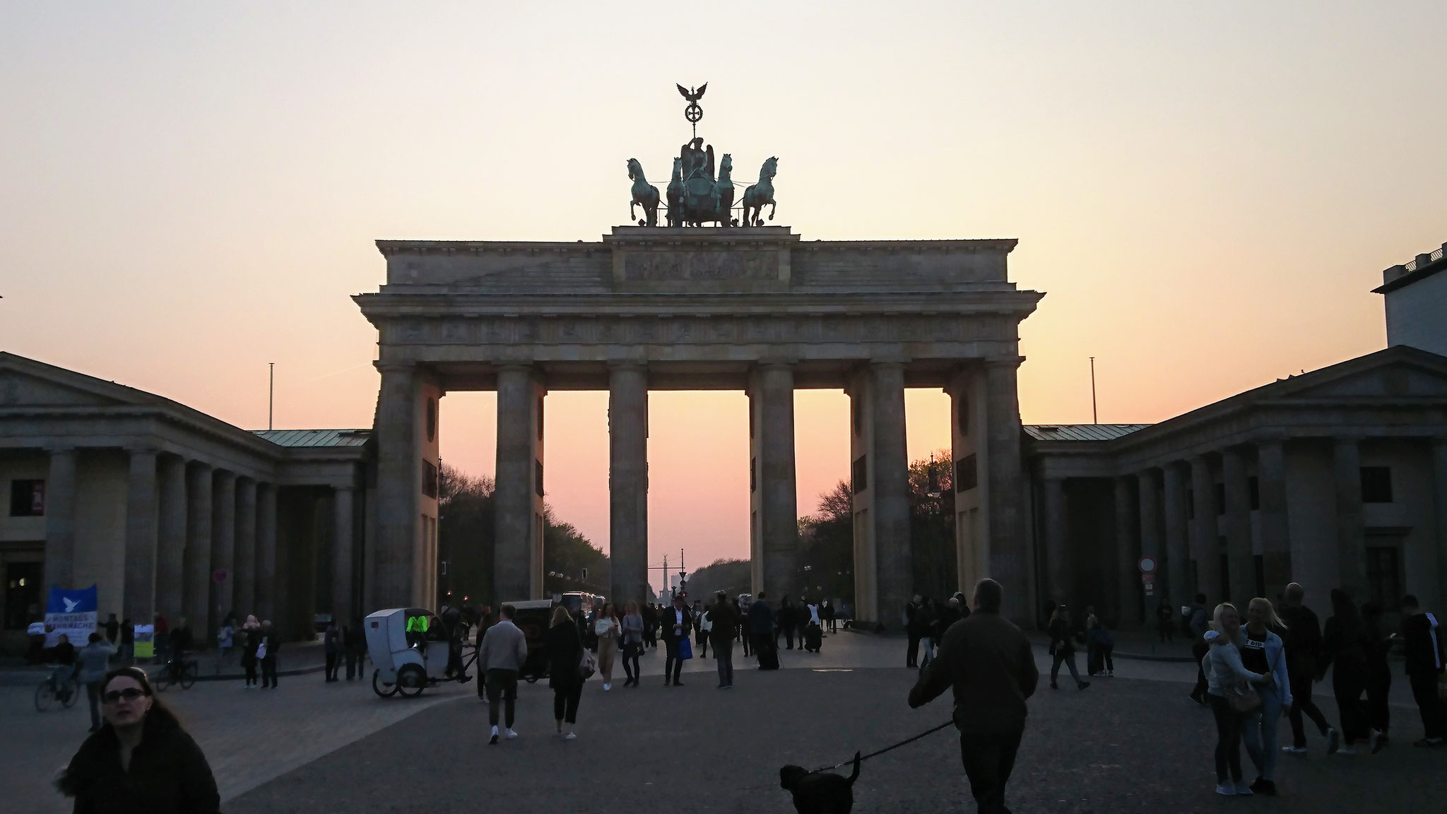 Brandenburg Gate at sunset
