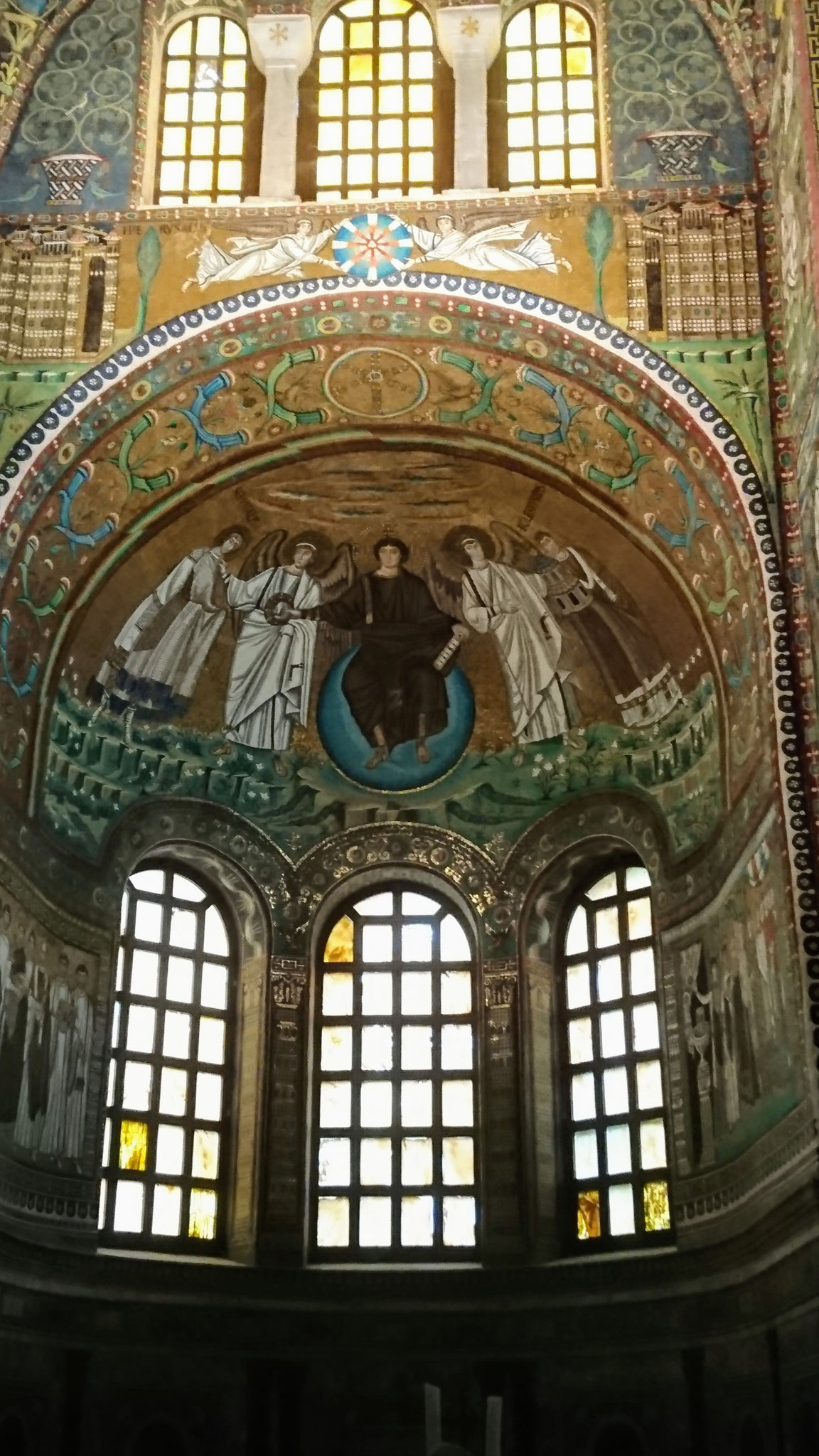 Wall mosaic in the Archiepiscopal Museum of Ravenna