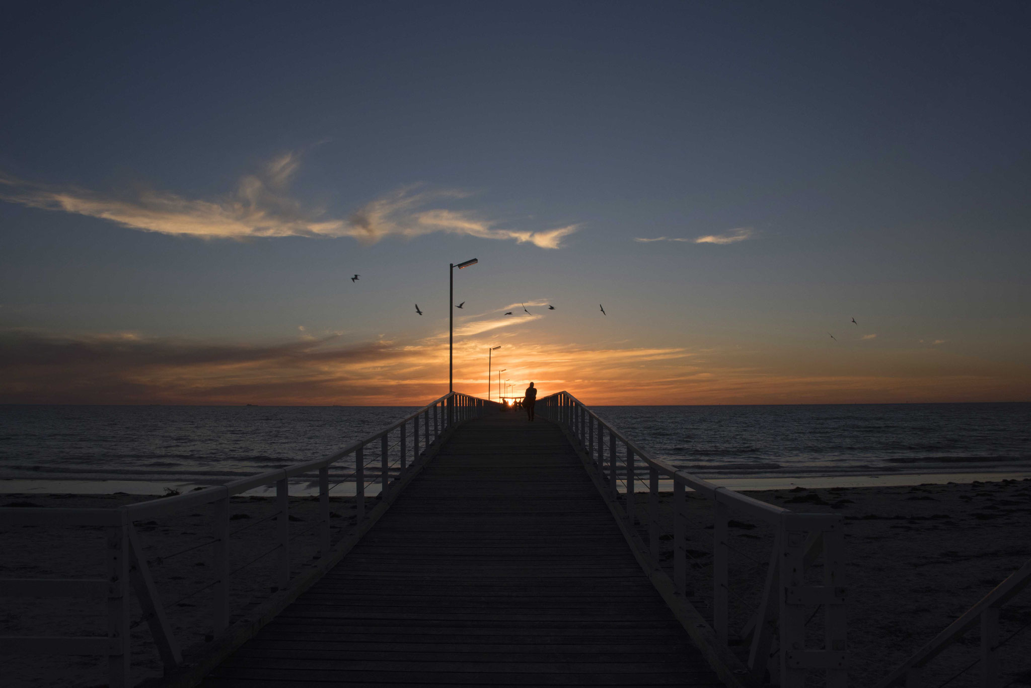 Largs Bay Beach Sunset 9