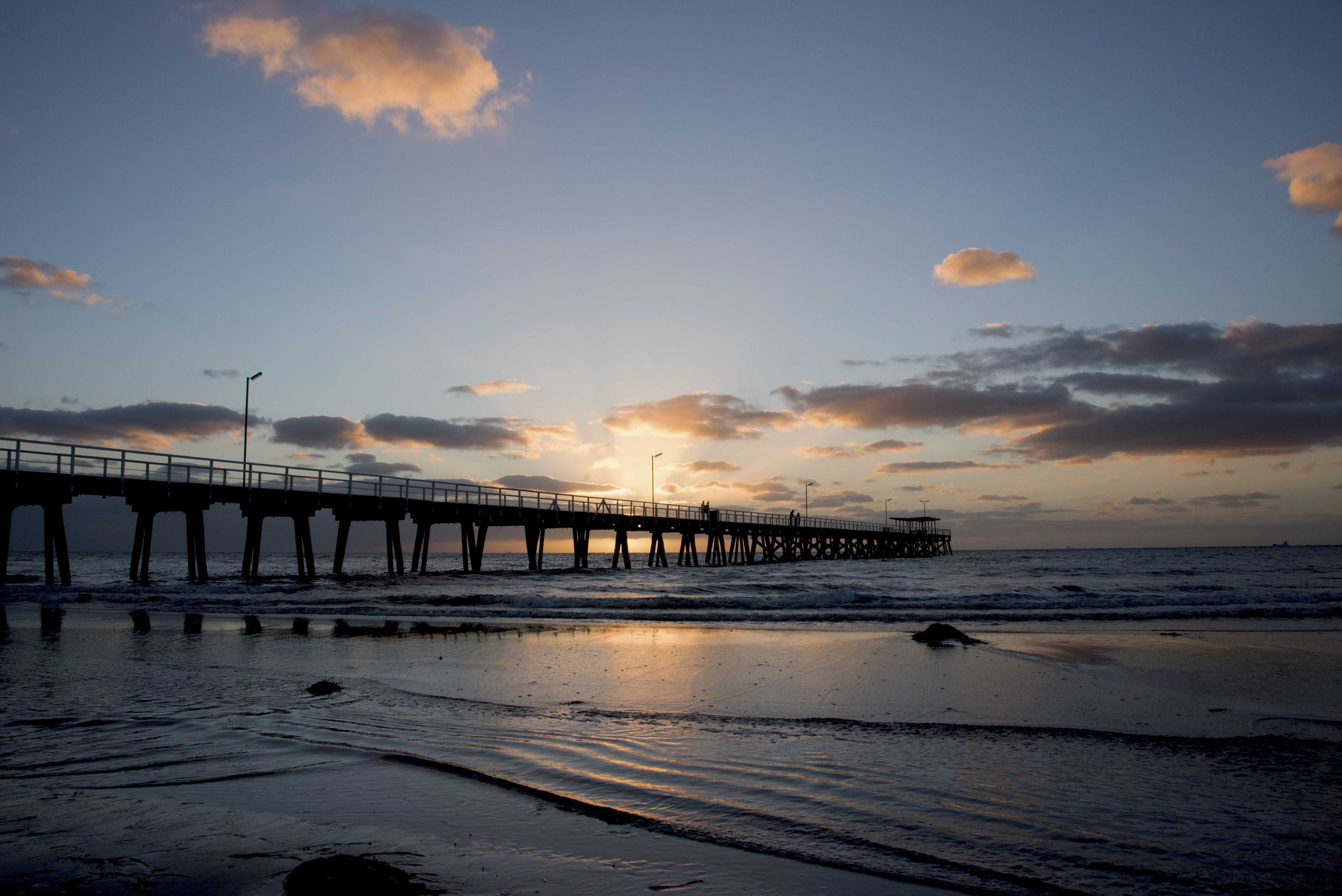 Largs Bay Beach Sunset 4