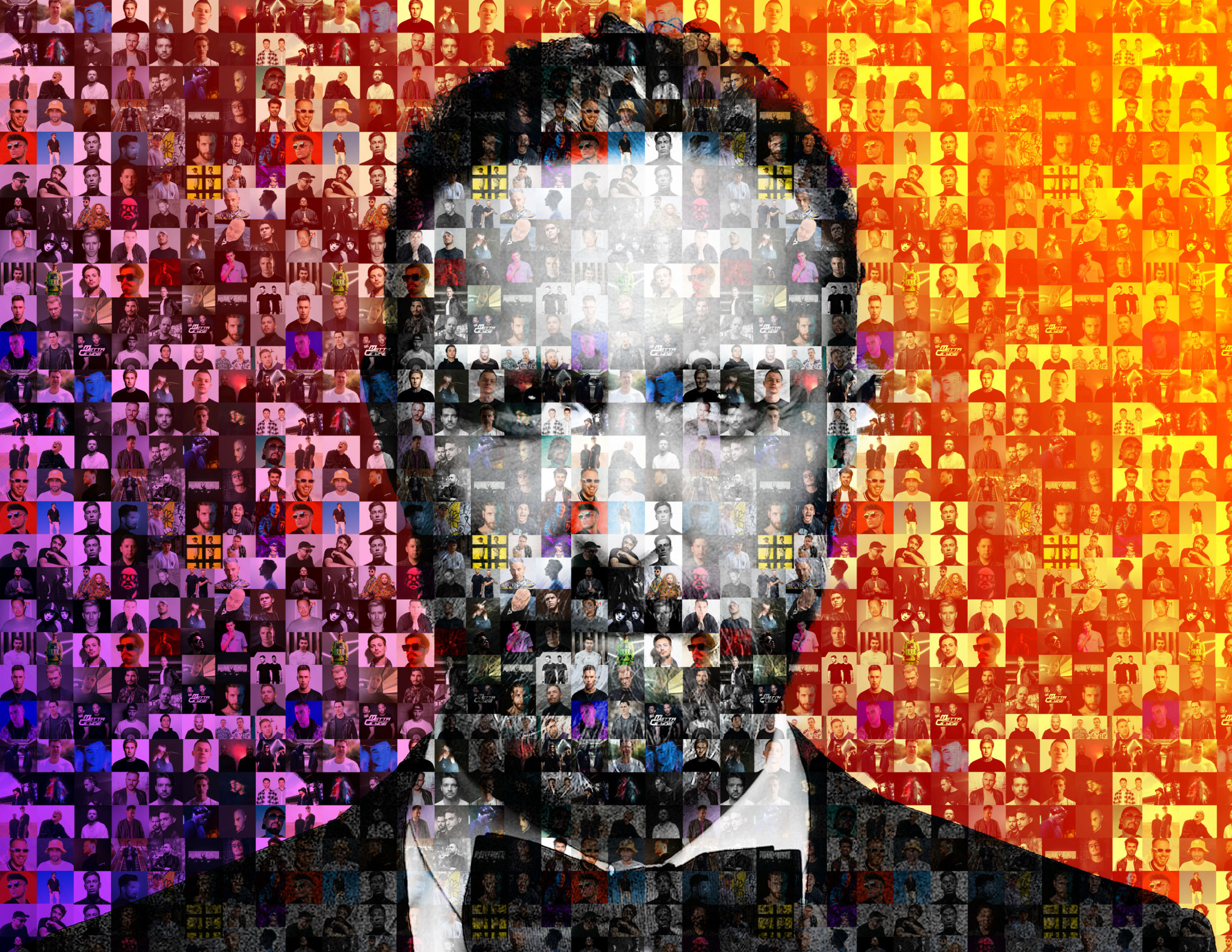 Mosaico sobre el Top 101 productores del 2022 de 1001tracklists