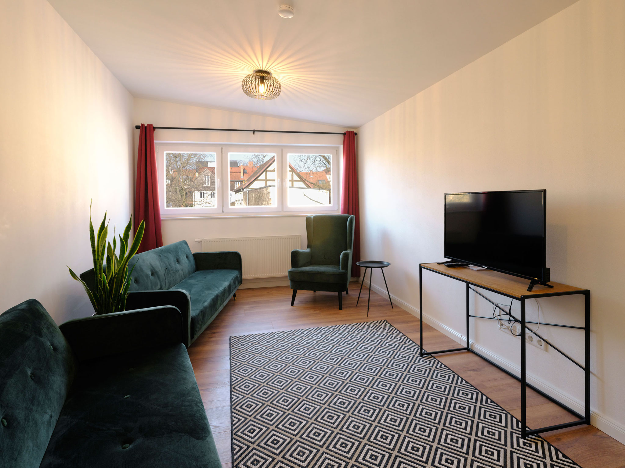 Wohn- und Schlafbereich Apartment 2 (OG)
