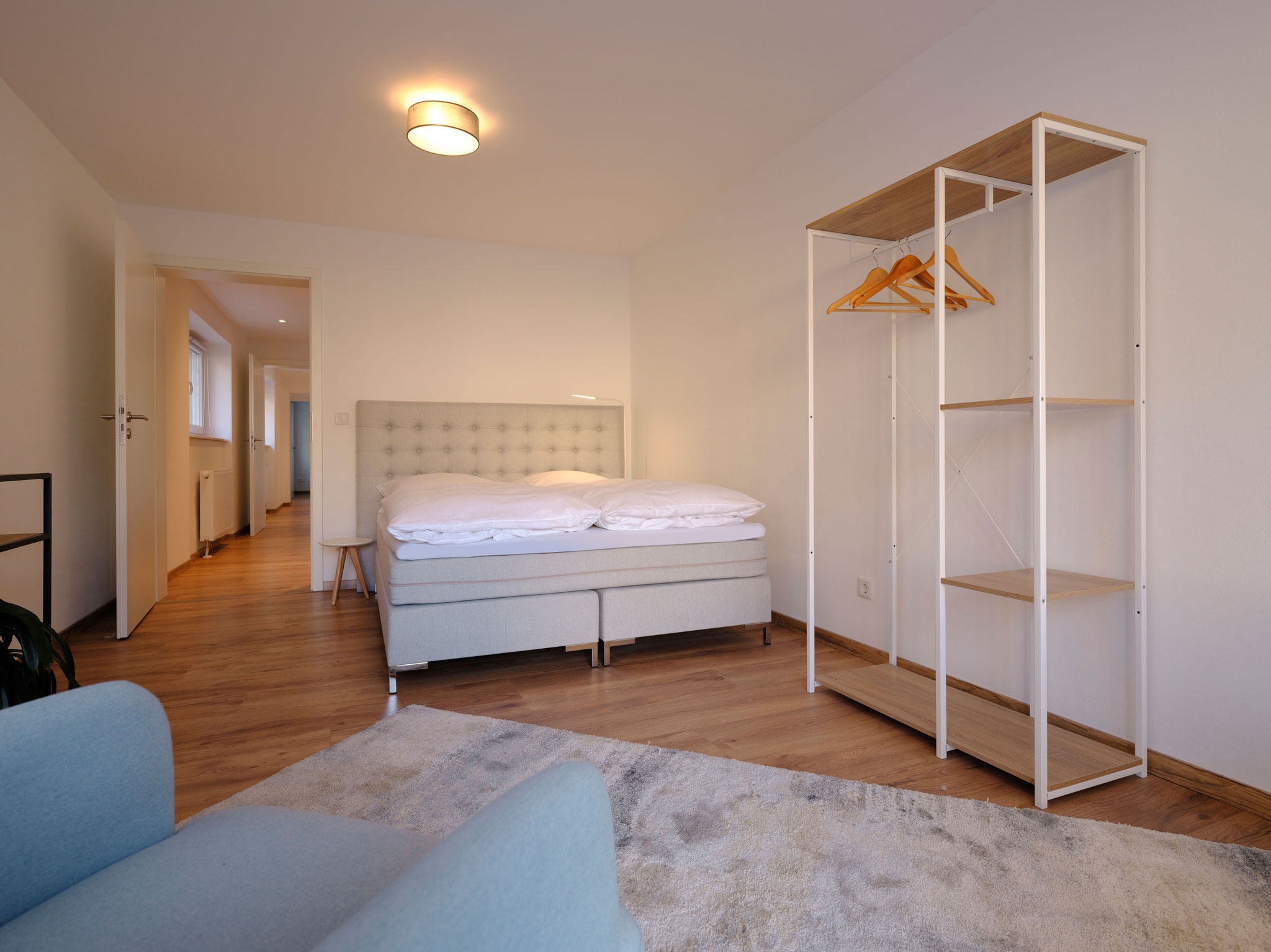 Wohn- und Schlafbereich Apartment 1 (EG)