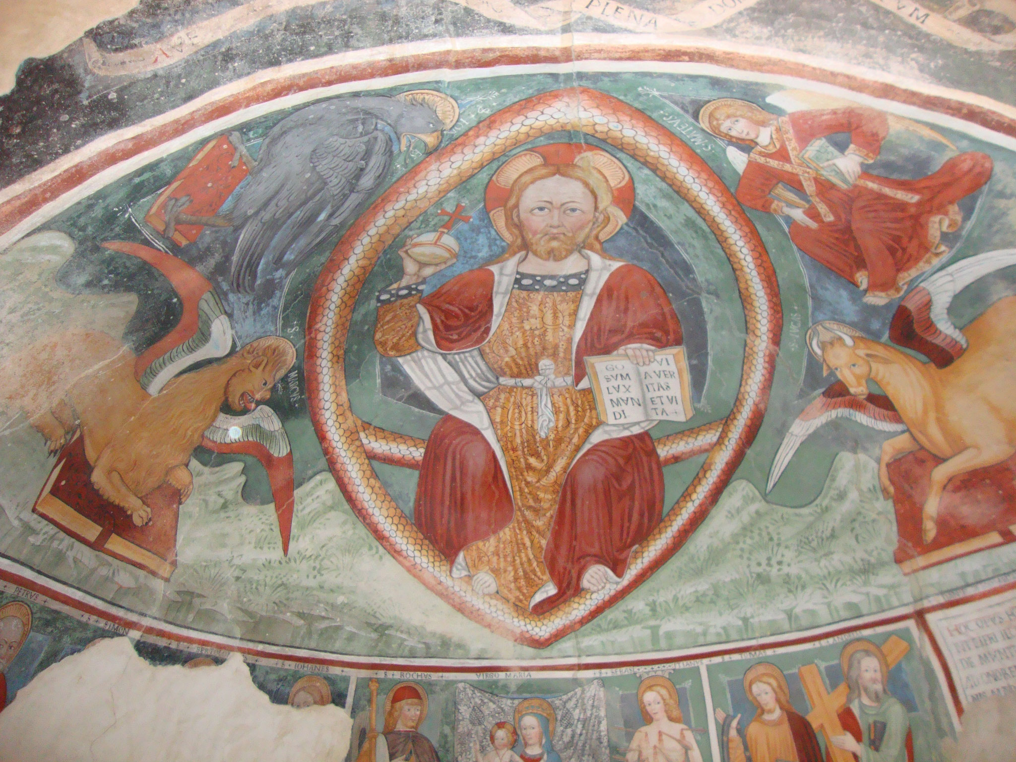 San Rocco, affreschi