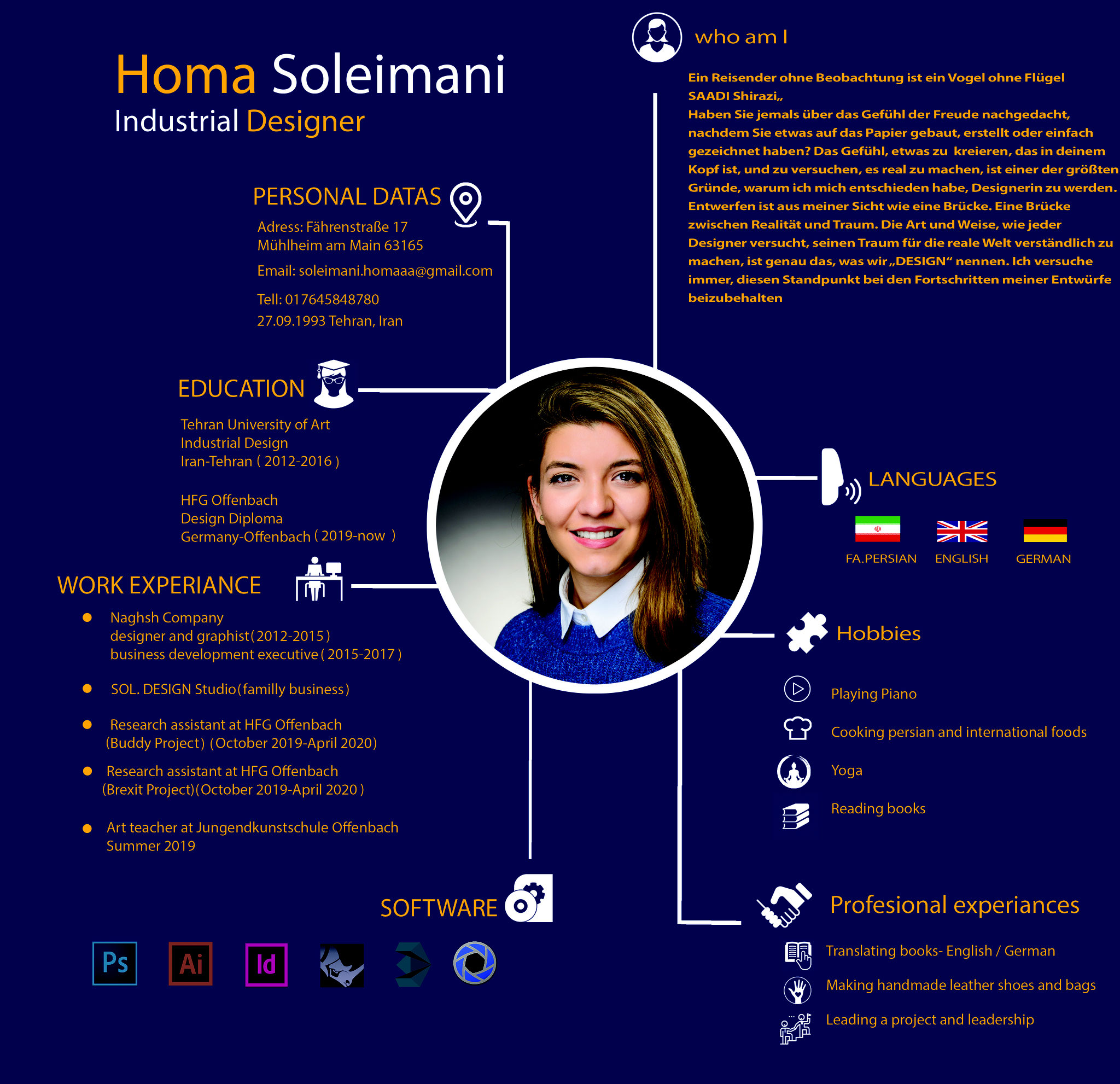 Homa Soleimani, Fachbereich Design. (c) H. Soleimani (2020)