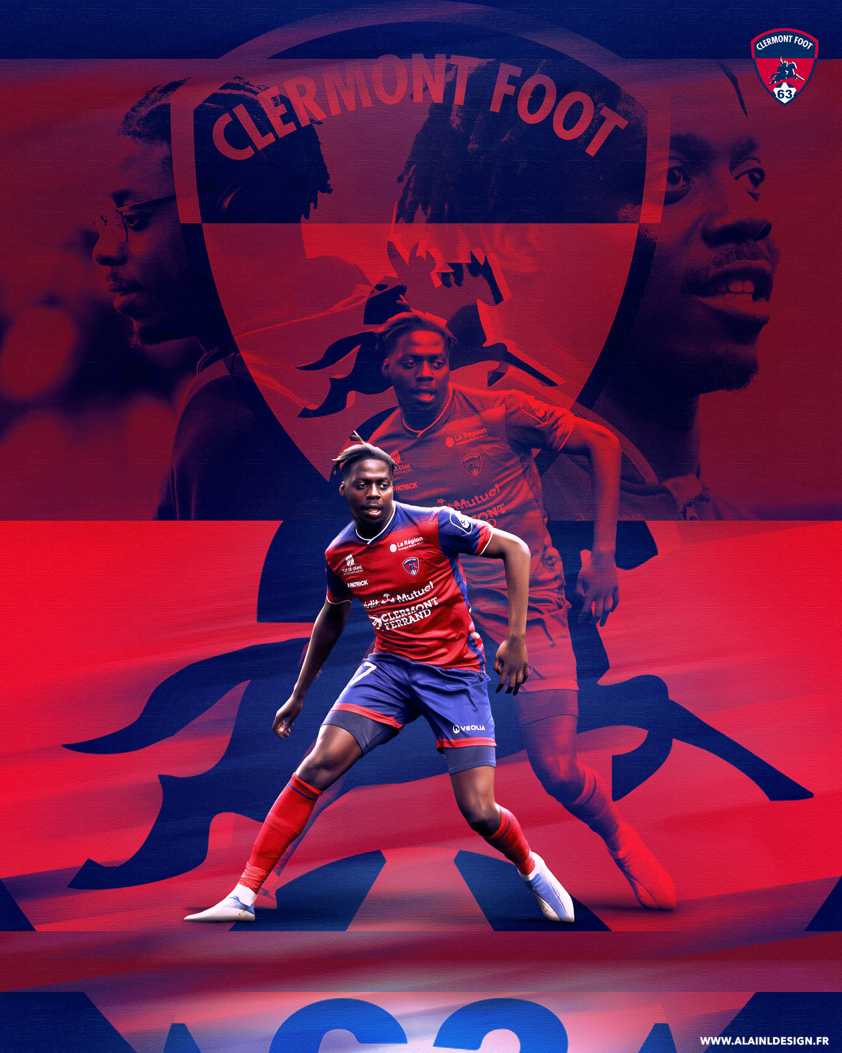 Clermont Foot 63 - Football Design