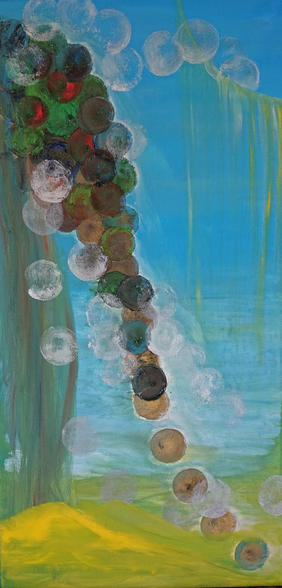 Worried  (80x40x1,5cm, Öl auf Leinwand)