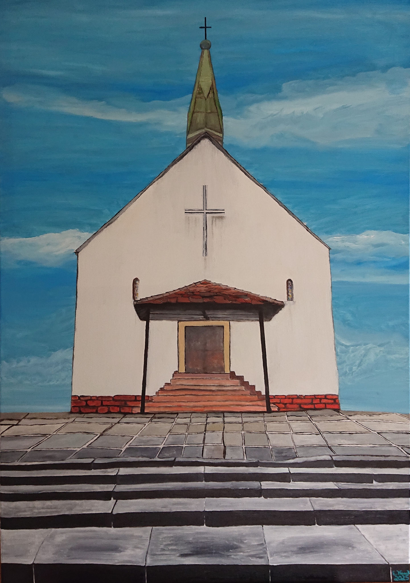 Church (100x70x1,5cm, Öl auf Leinwand)