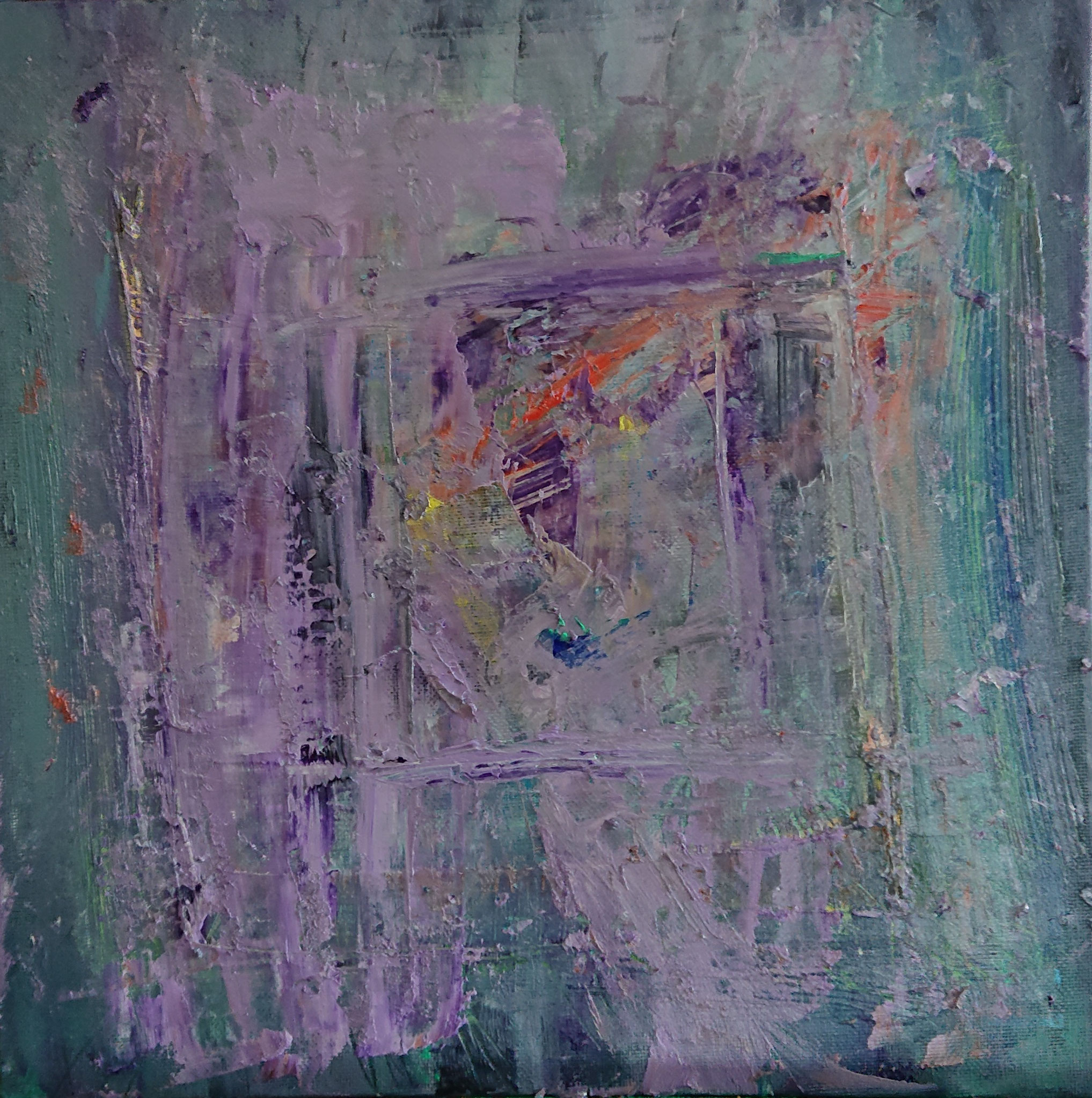 David (20x20x0,5cm, Oil on cardboard)