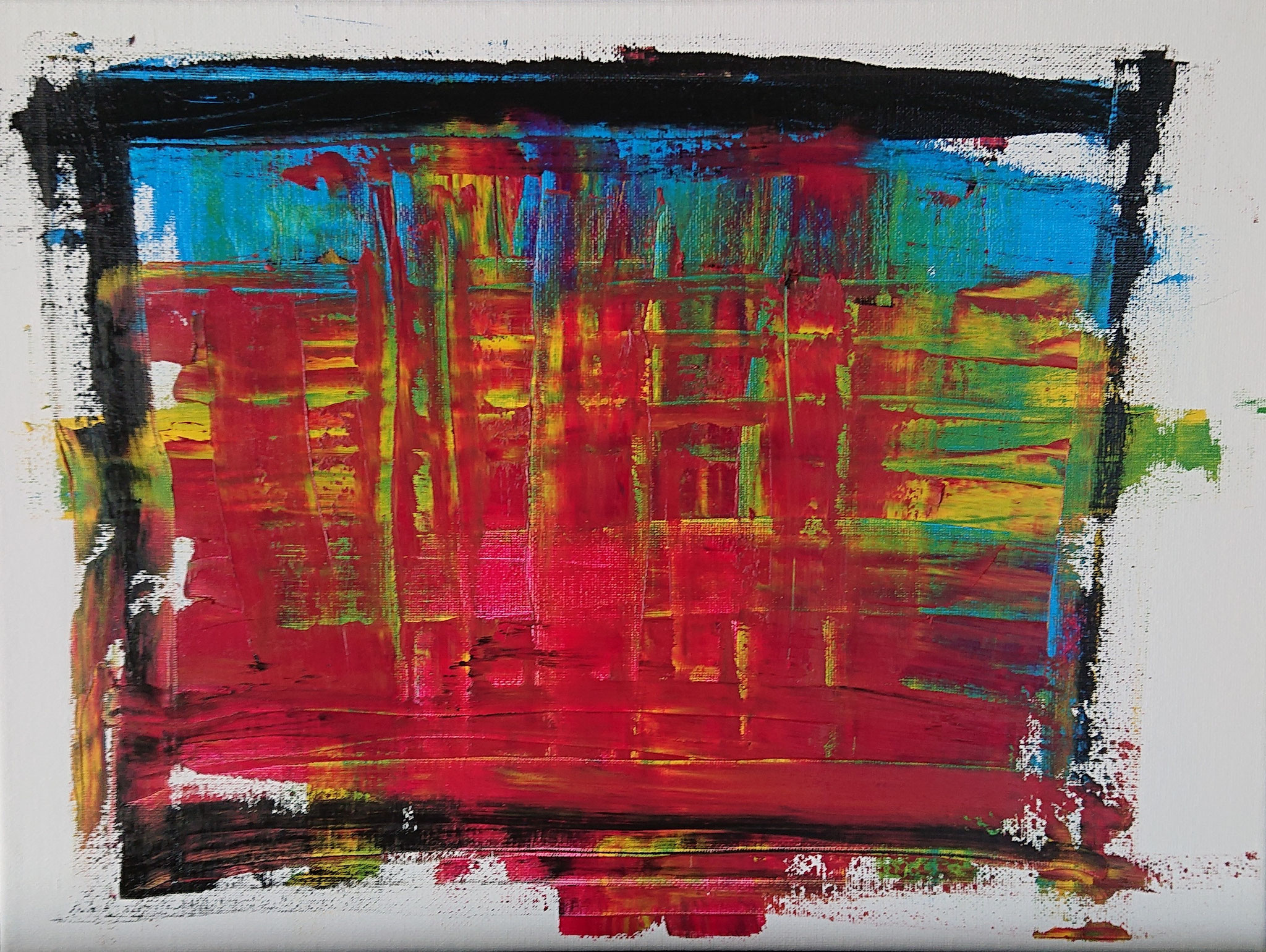 Running Boy  (40x30x1,5cm, Öl auf Karton)
