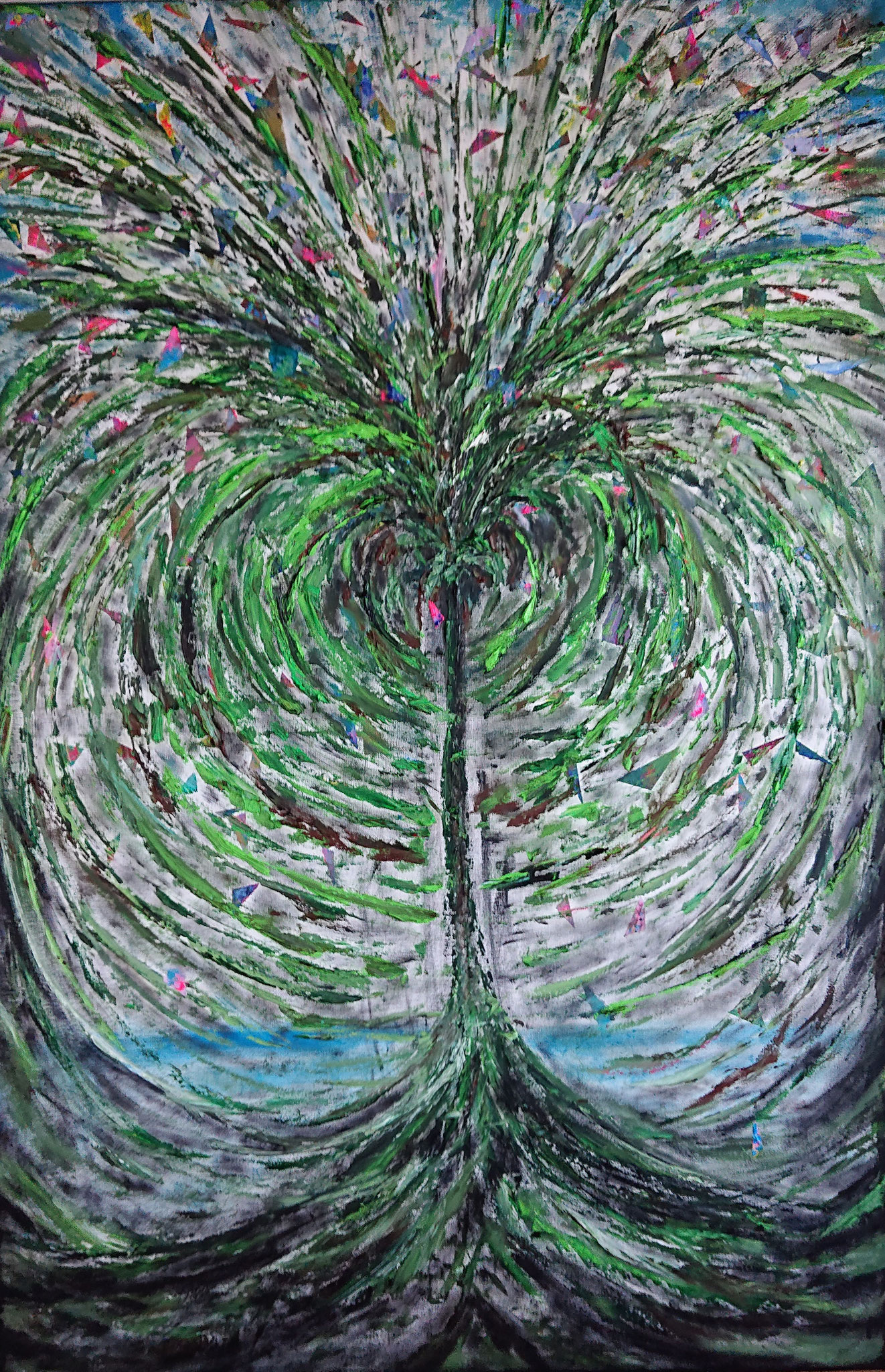Dark Tree   (120x80x1,5cm, Öl auf Leinwand)
