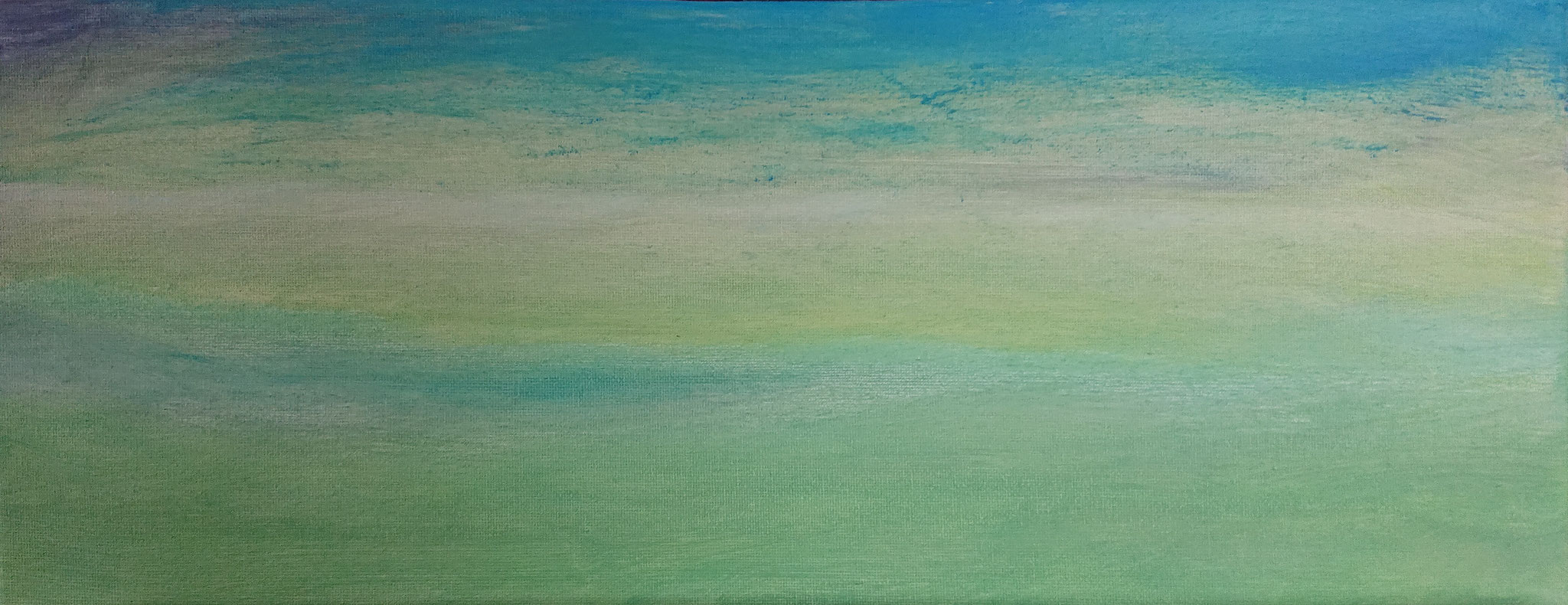 Horizon  (50x20x1,5 cm, Öl auf Leinwand)