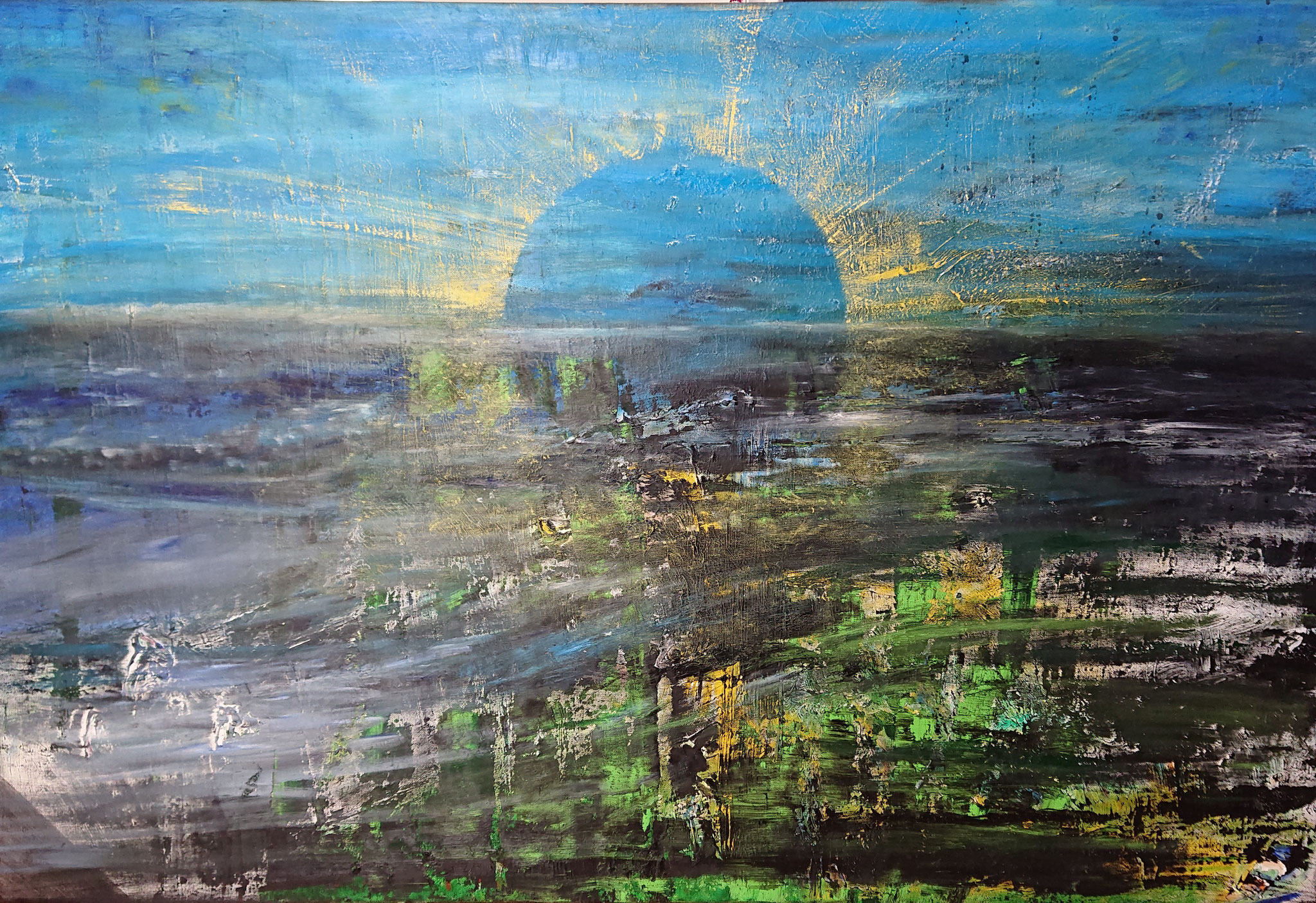 New Horizon  (120x80x1,5cm, Öl auf Leinwand)