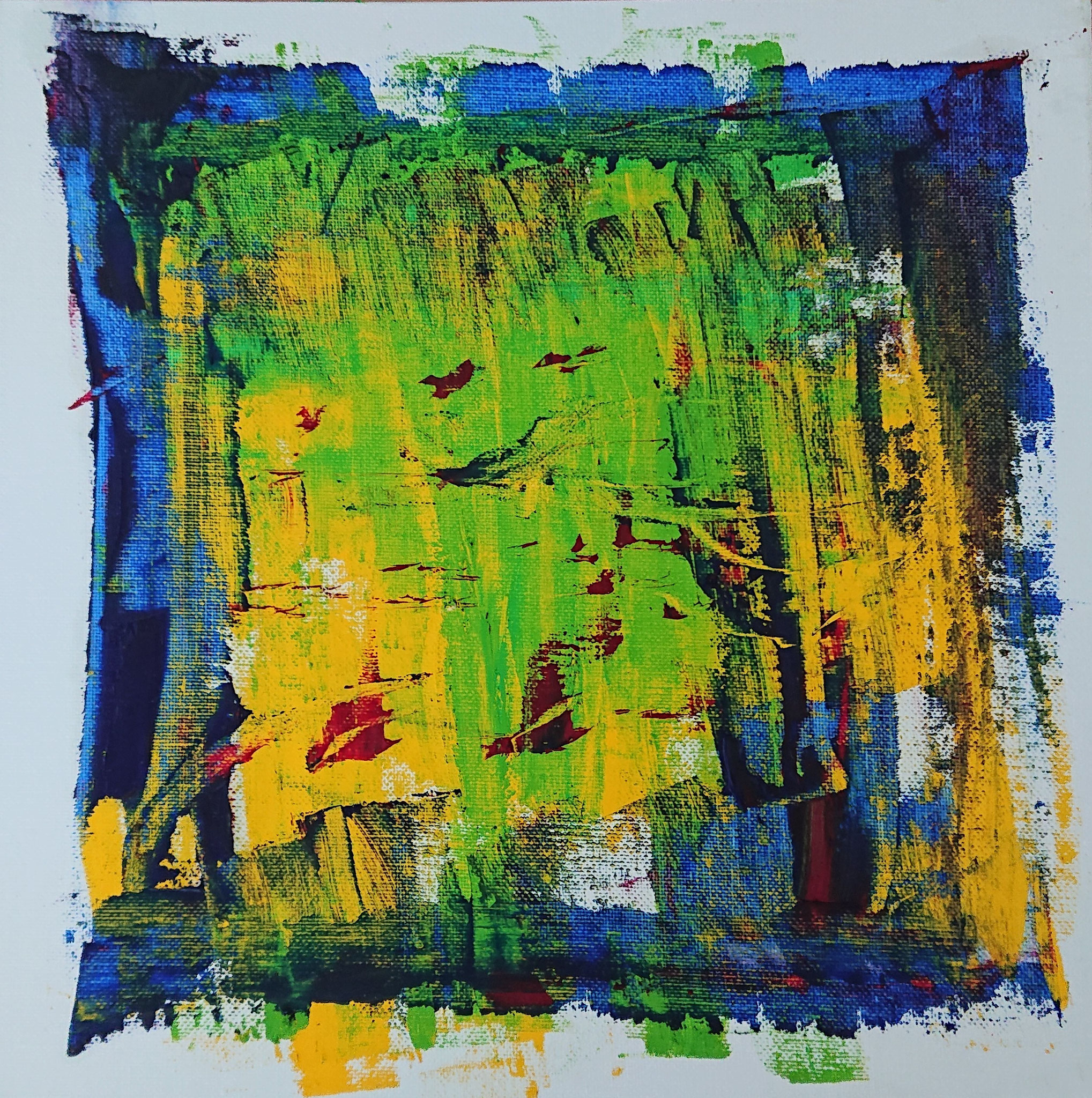 Red Bird  (30x30x0,5cm, Oil on canvas)