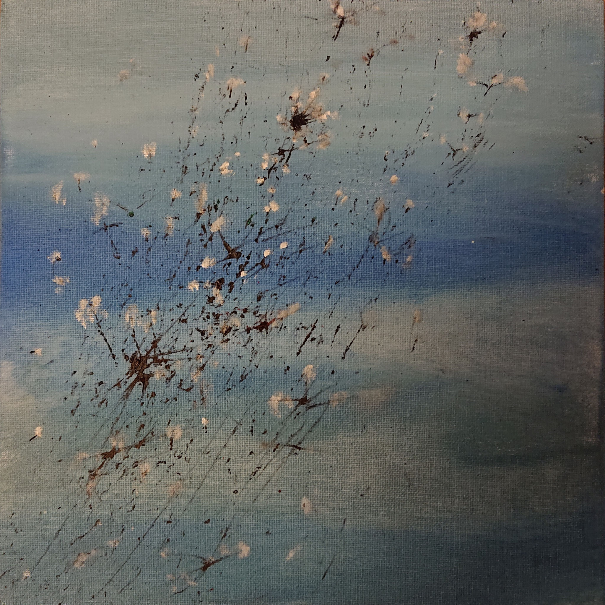 Pollination  (30x30x0,5cm, Öl auf Leinwand)