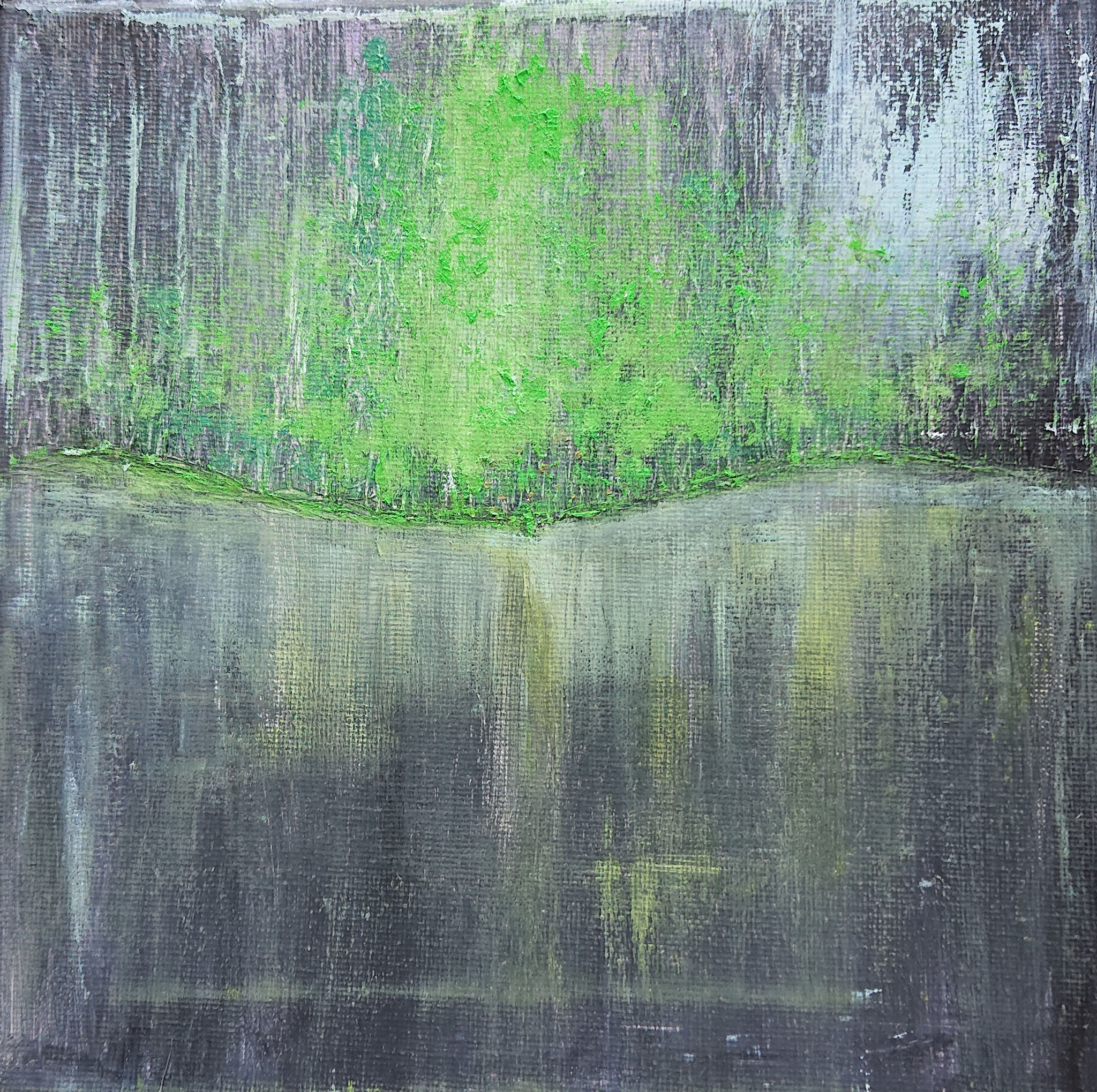 Phoenix (20x20x1,5cm, Oil on canvas)
