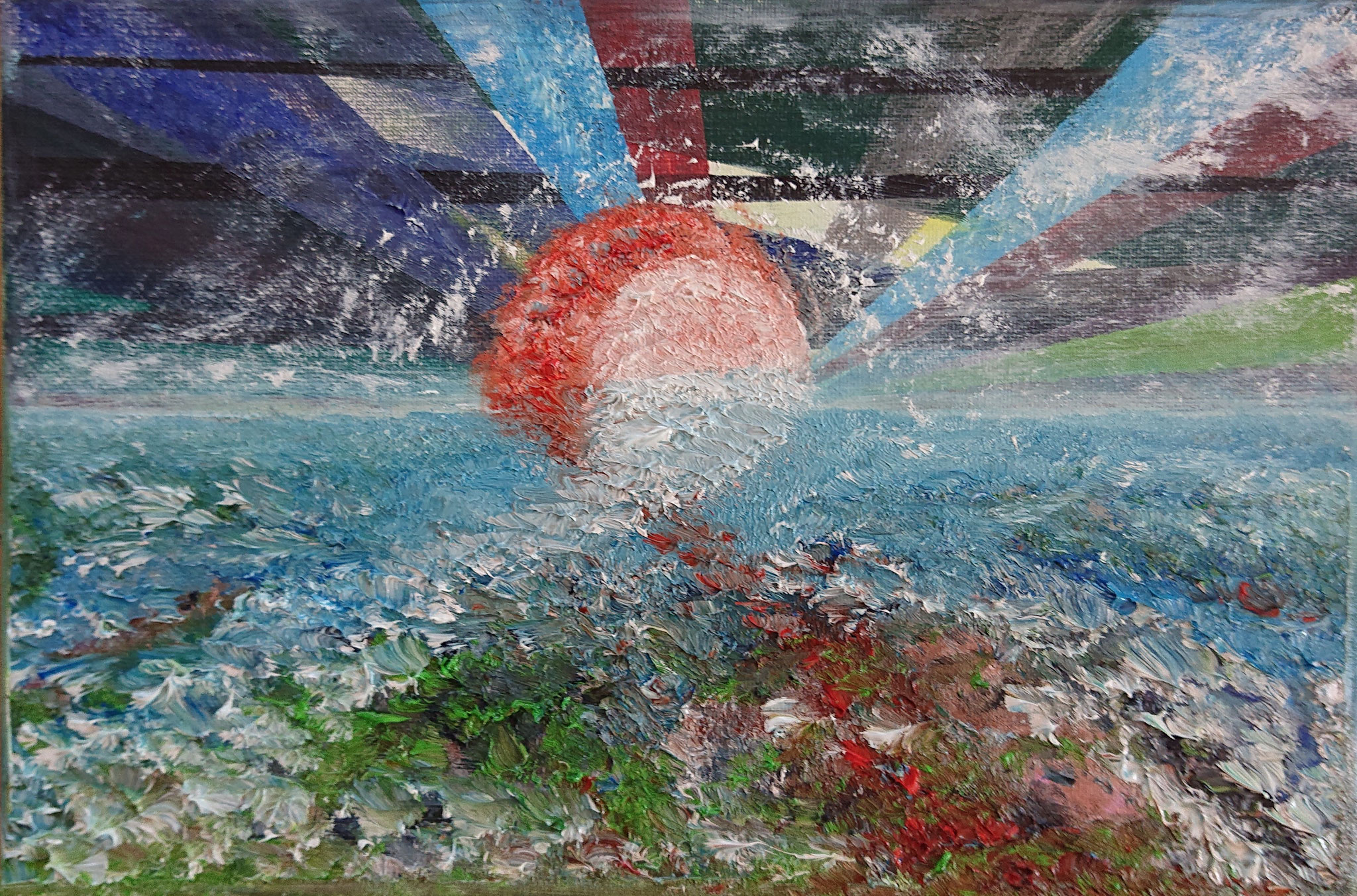 Sunset (30x20x1,5cm, Oil on canvas)