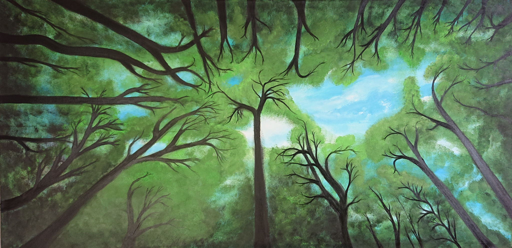 Forest (140x70x1,5cm, Öl auf Leinwand)
