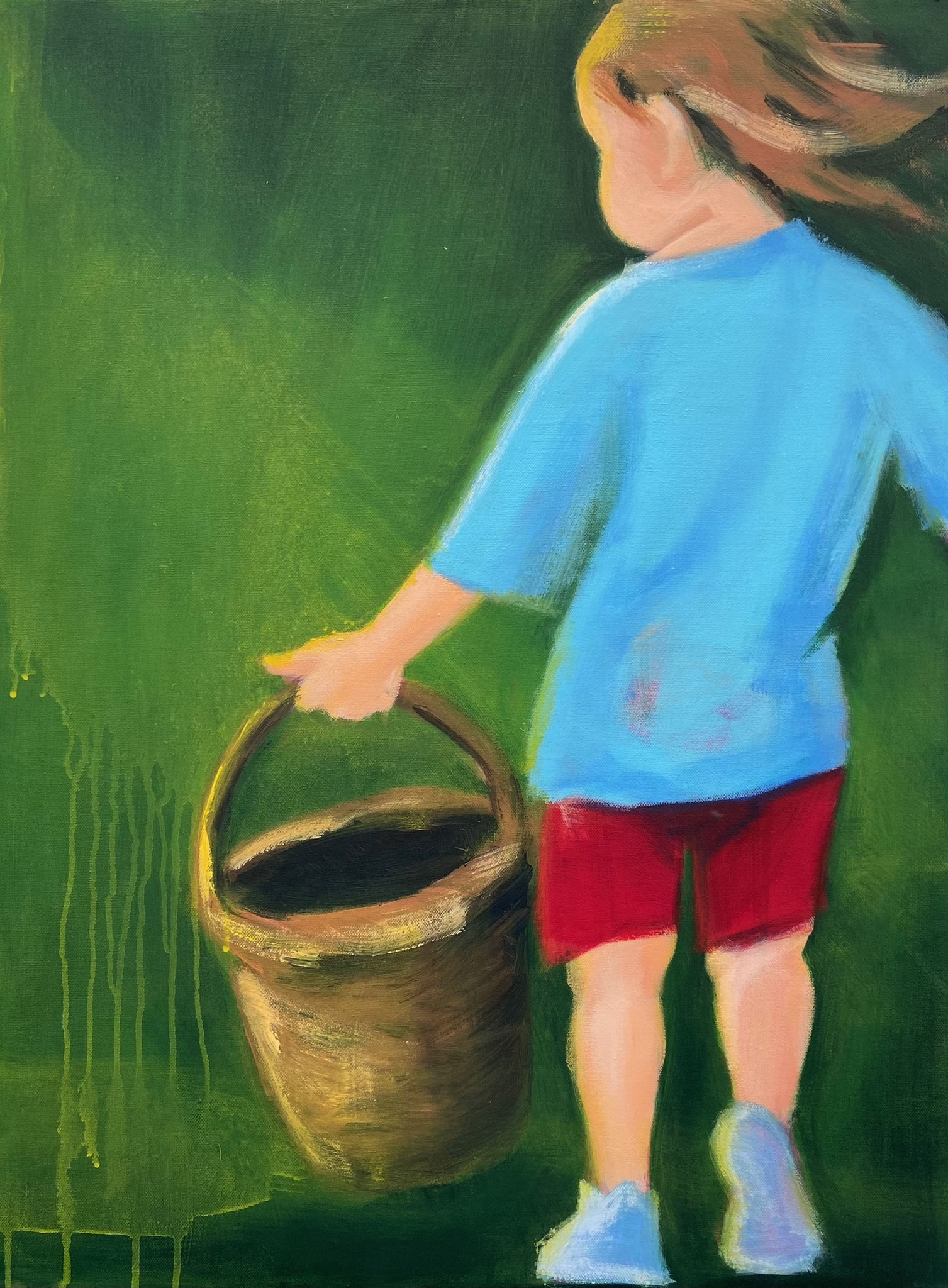 Rotkäppchen 2024, Acryl auf Leinwand, 60 x 80, 2024