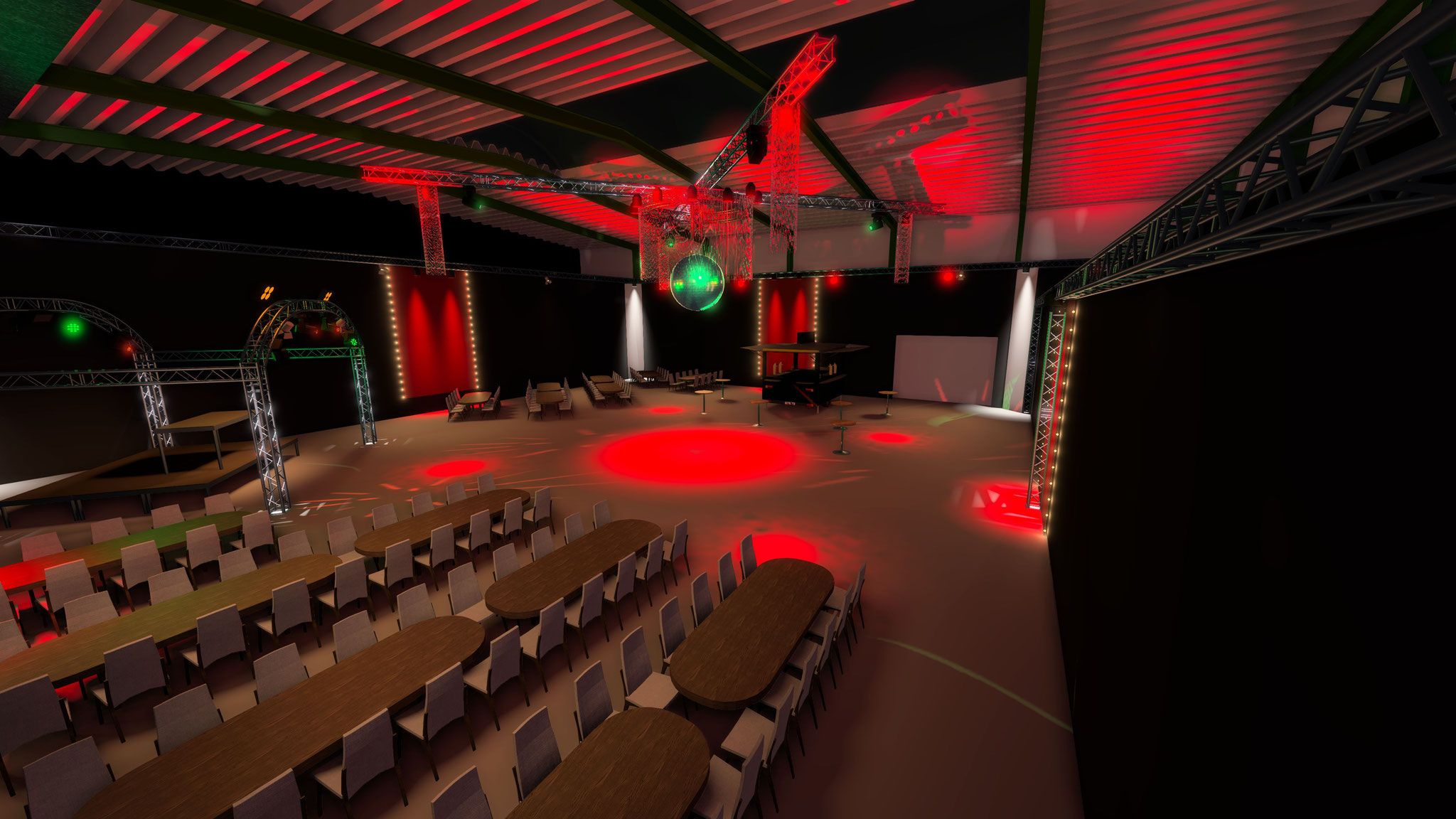 Visualisierung einer Weihnachtsfeier